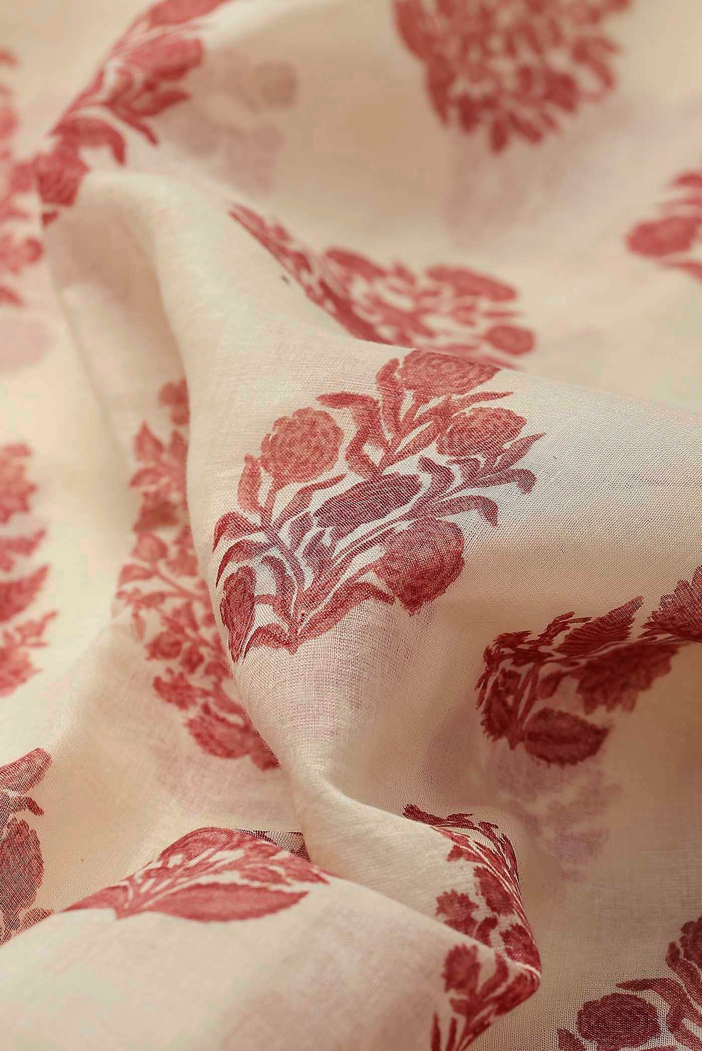 Cream Tussar Silk Saree