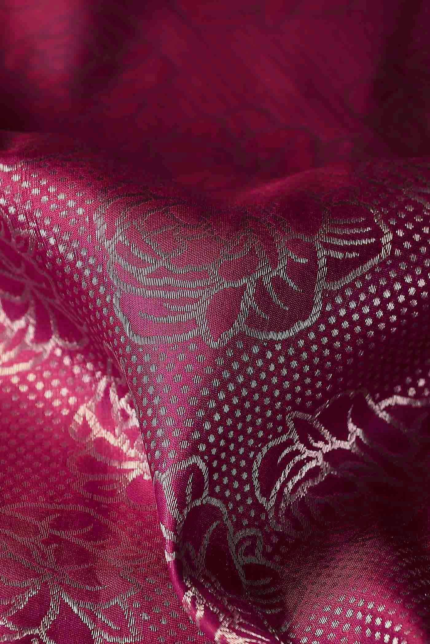Pink Banarasi Silk Saree