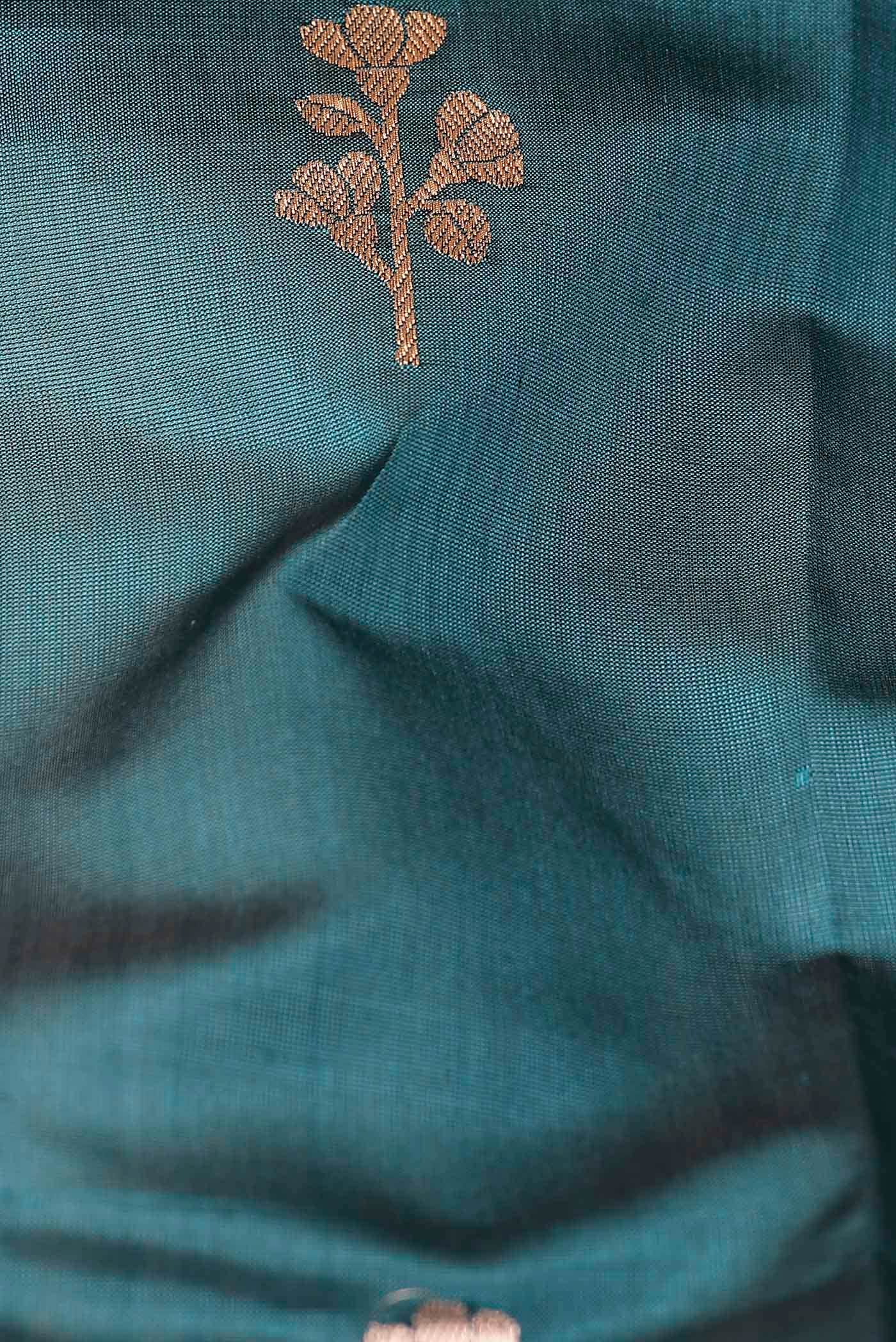 Blue Banarasi Silk Saree