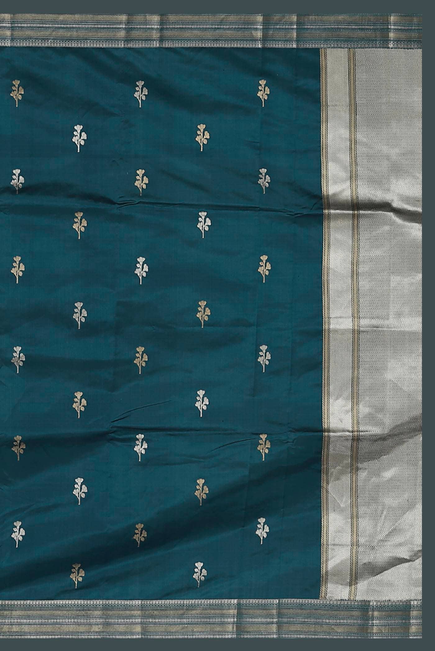 Blue Banarasi Silk Saree