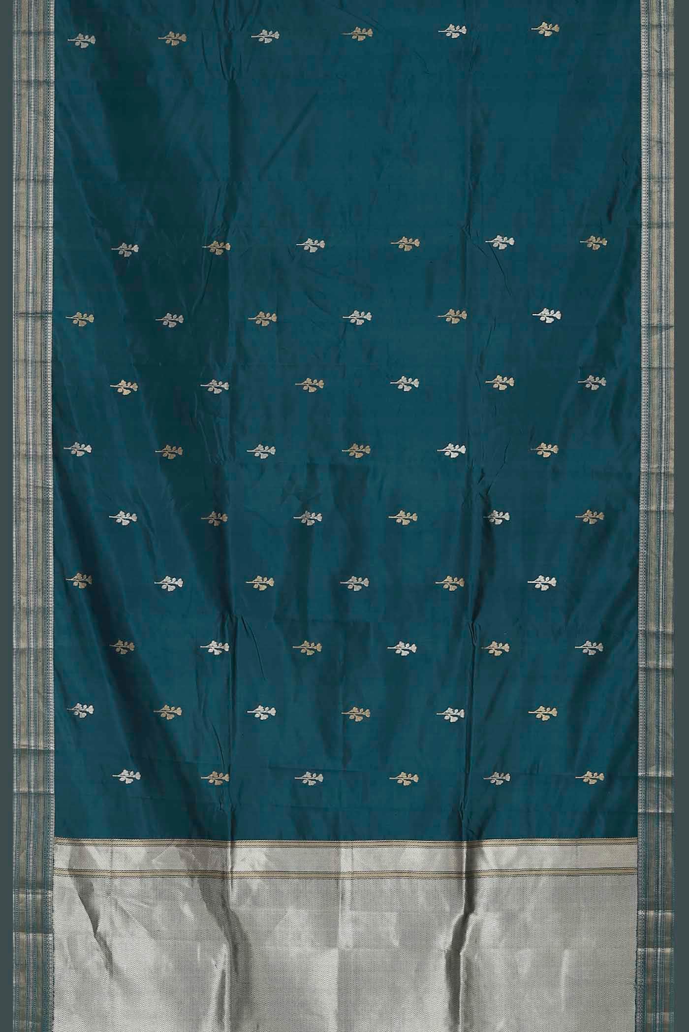 Blue Banarasi Silk Saree