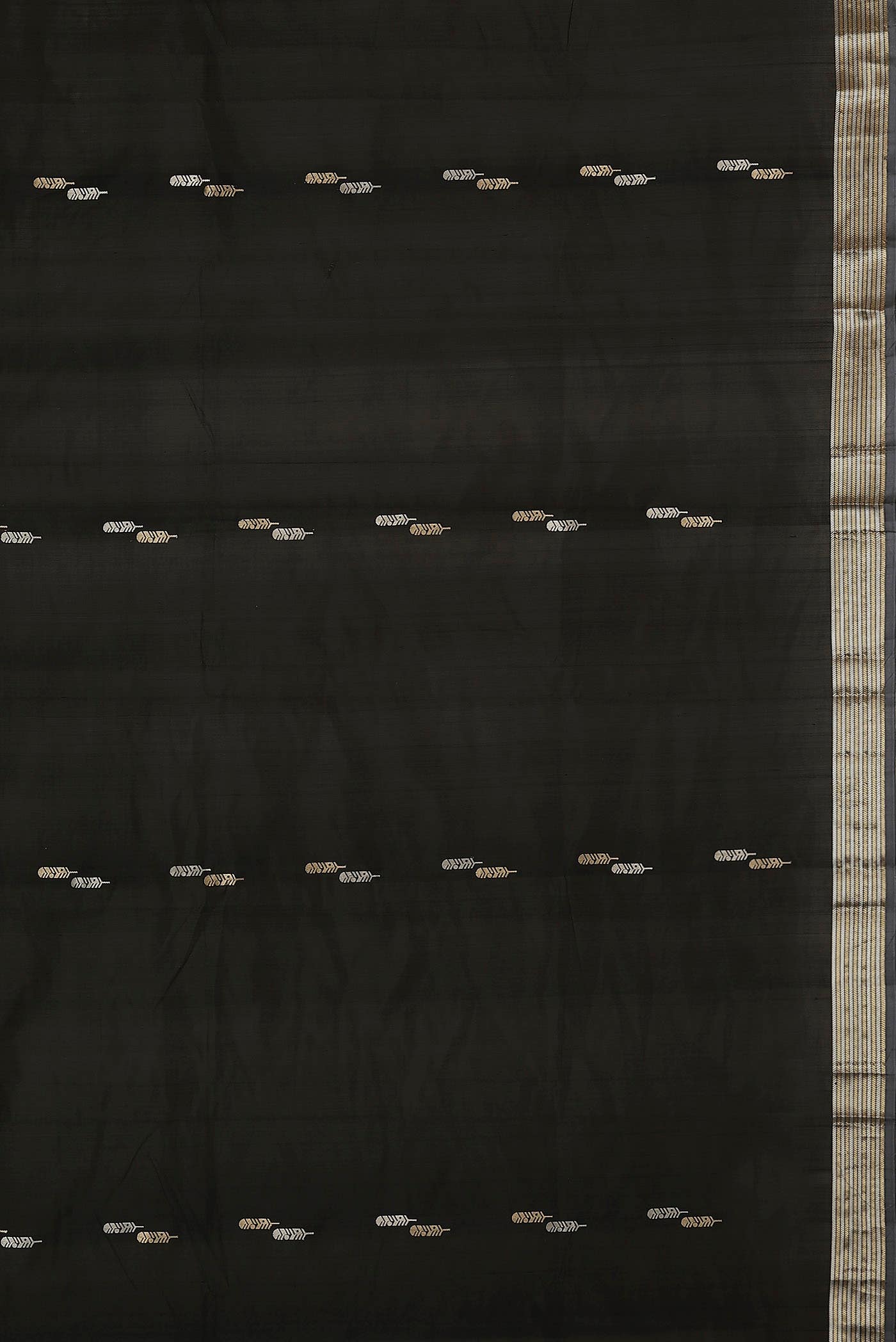 Black Banarasi Silk Saree