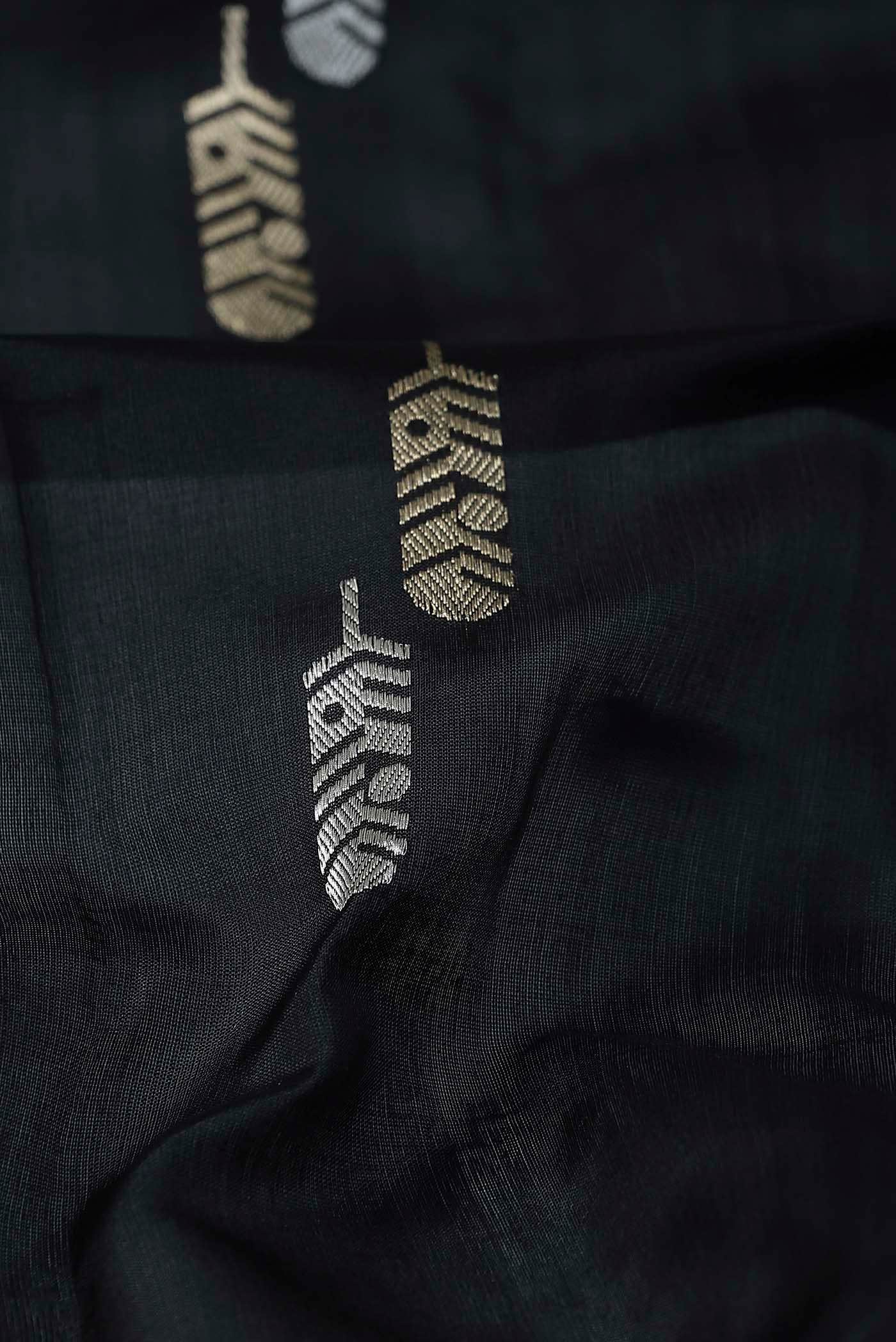 Black Banarasi Silk Saree