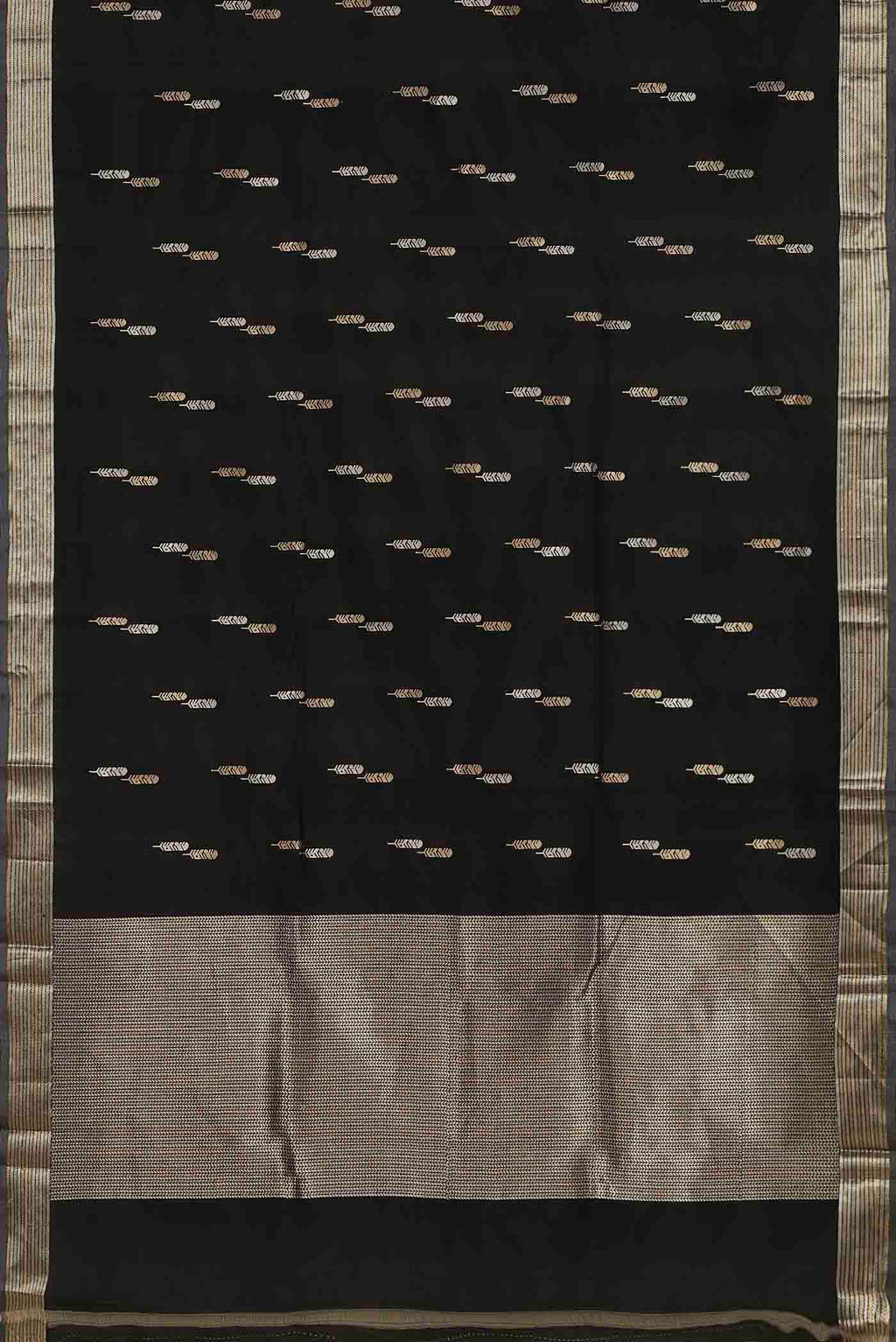 Black Banarasi Silk Saree