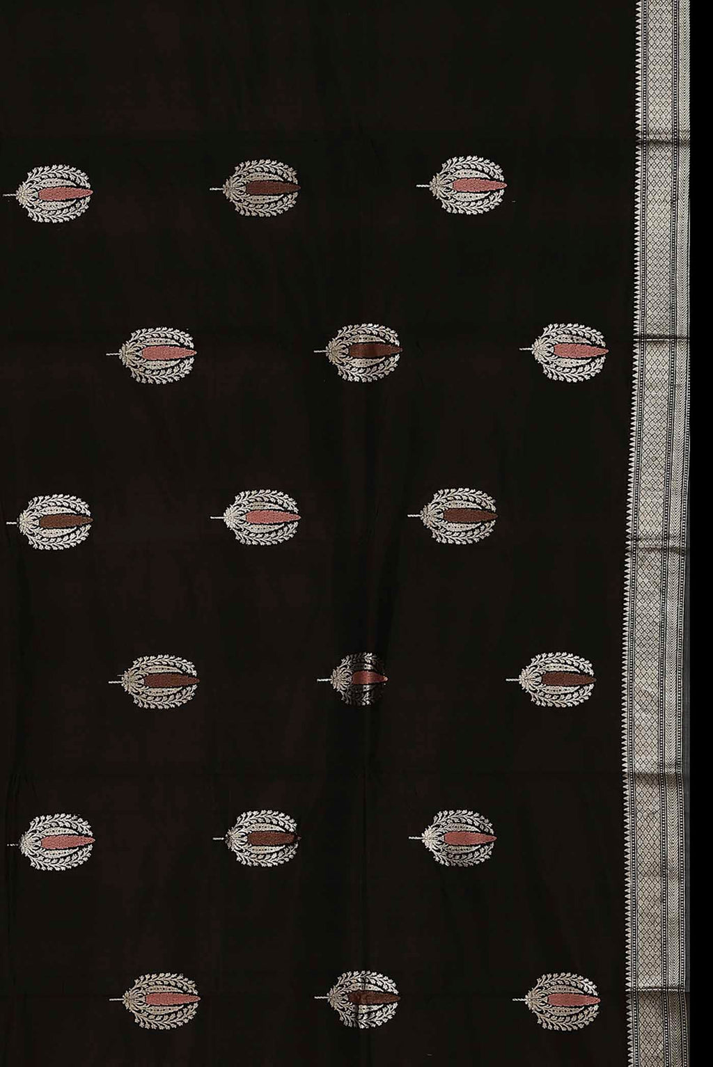 Black Banarasi Katan Silk Saree