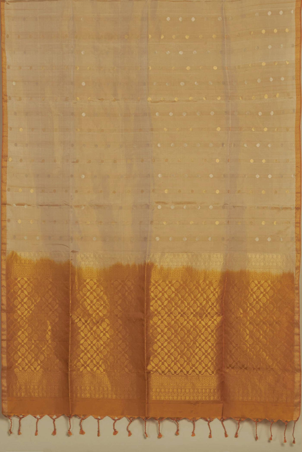 Beige Soft Silk Saree
