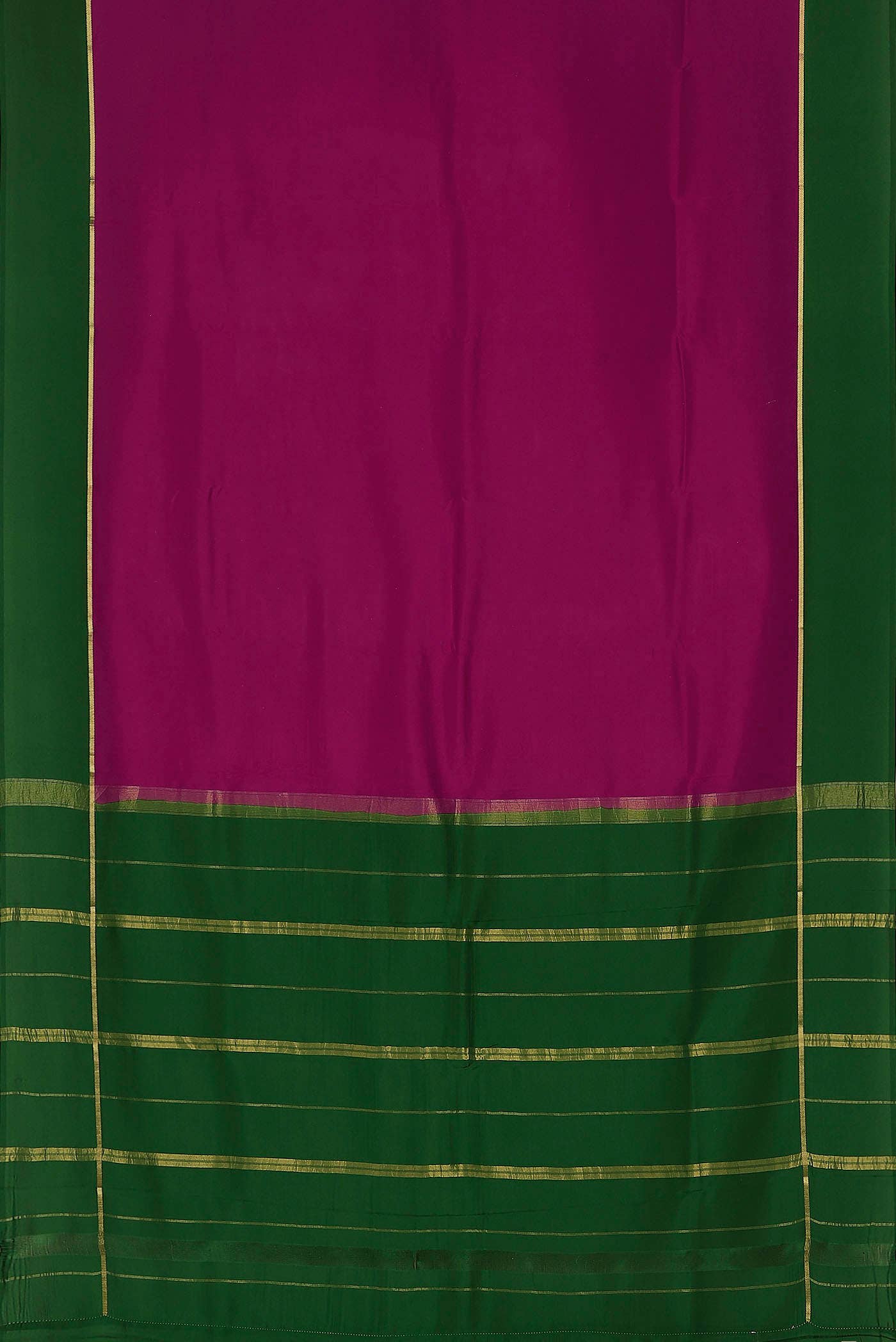 Pure Silk Pure Zari Pink Mysore Crepe Saree