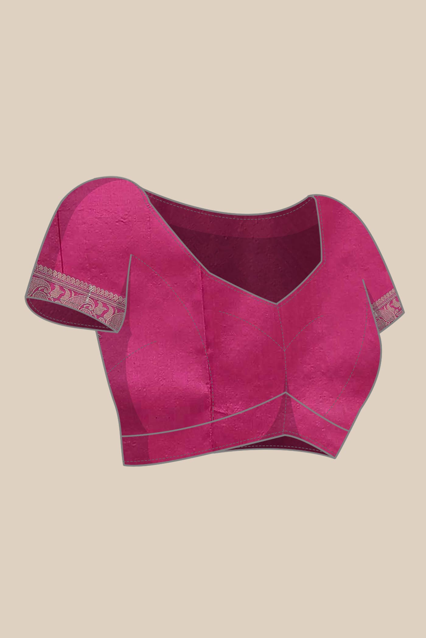 Pink Kanchipuram Silk Saree