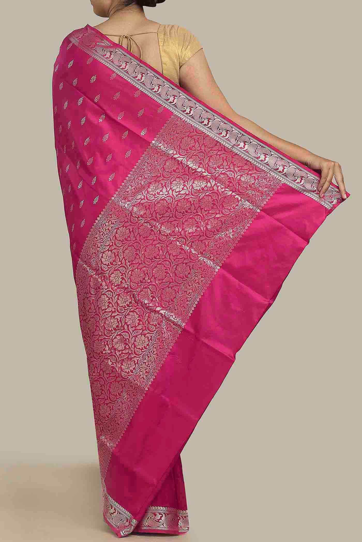 Pink Kanchipuram Silk Saree