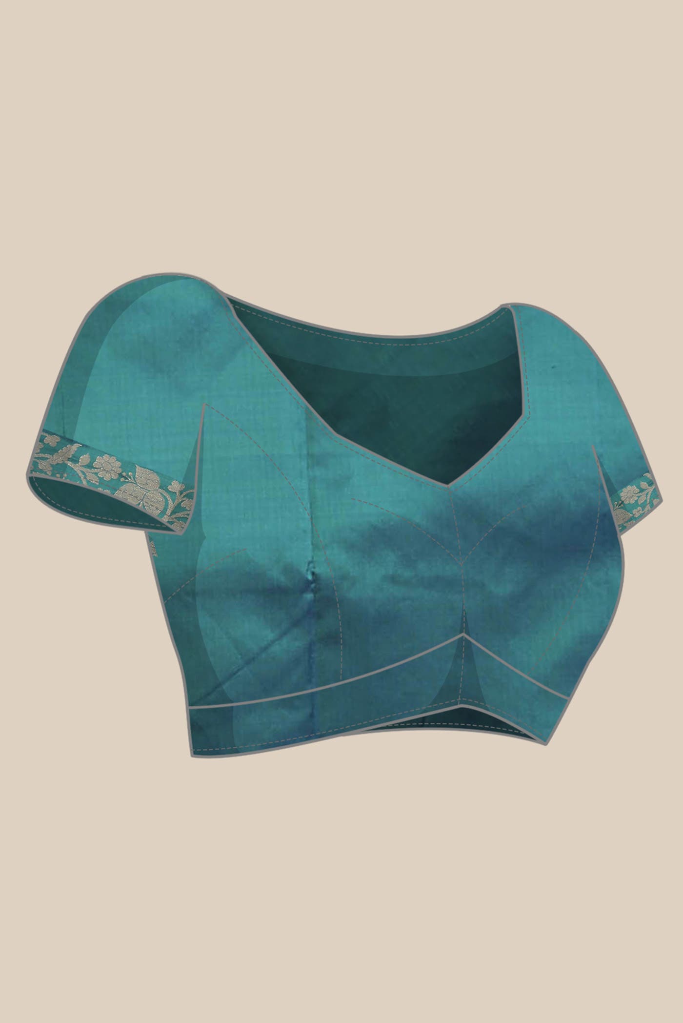 Blue Banarasi Silk Saree