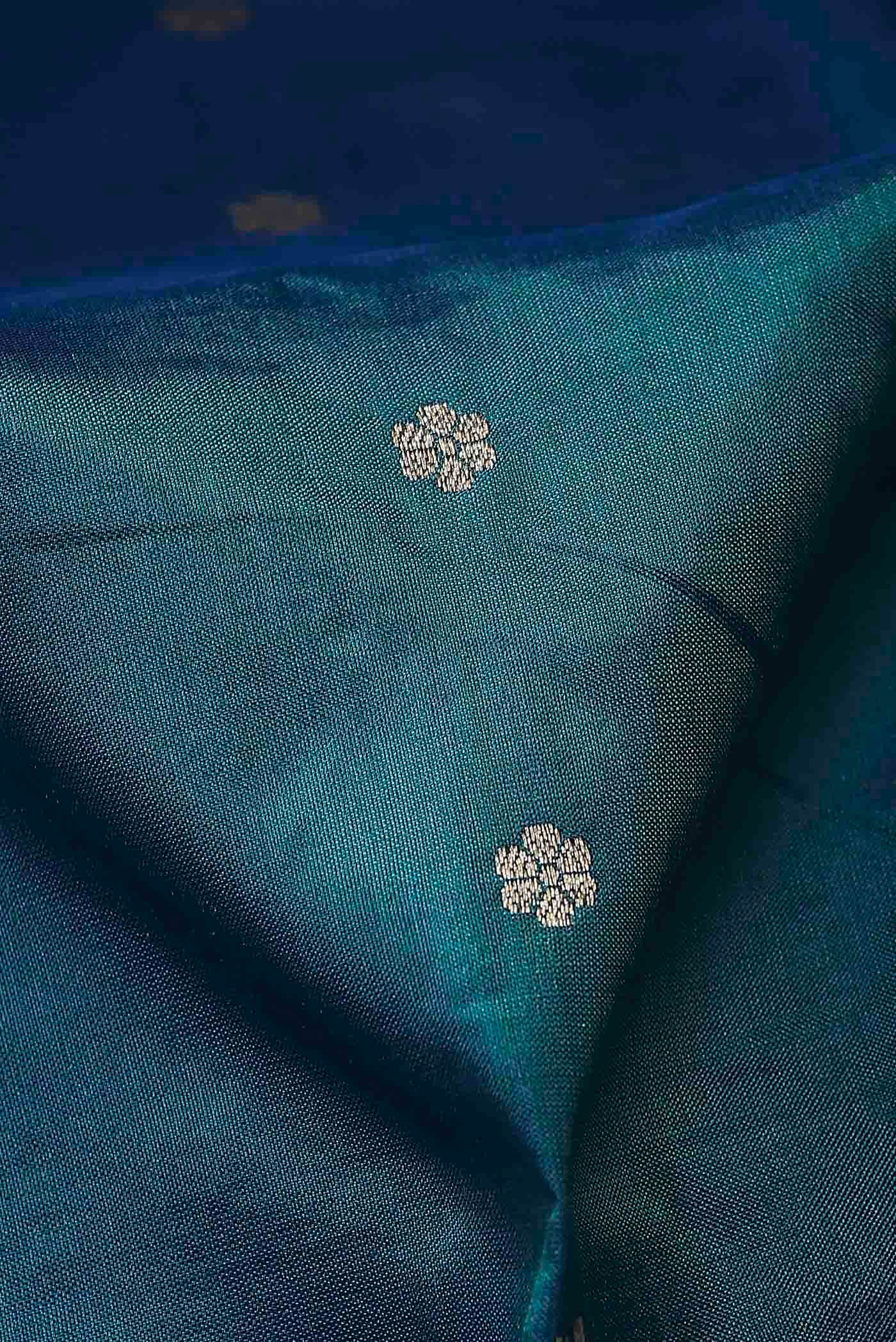 Blue Banarasi Silk Saree
