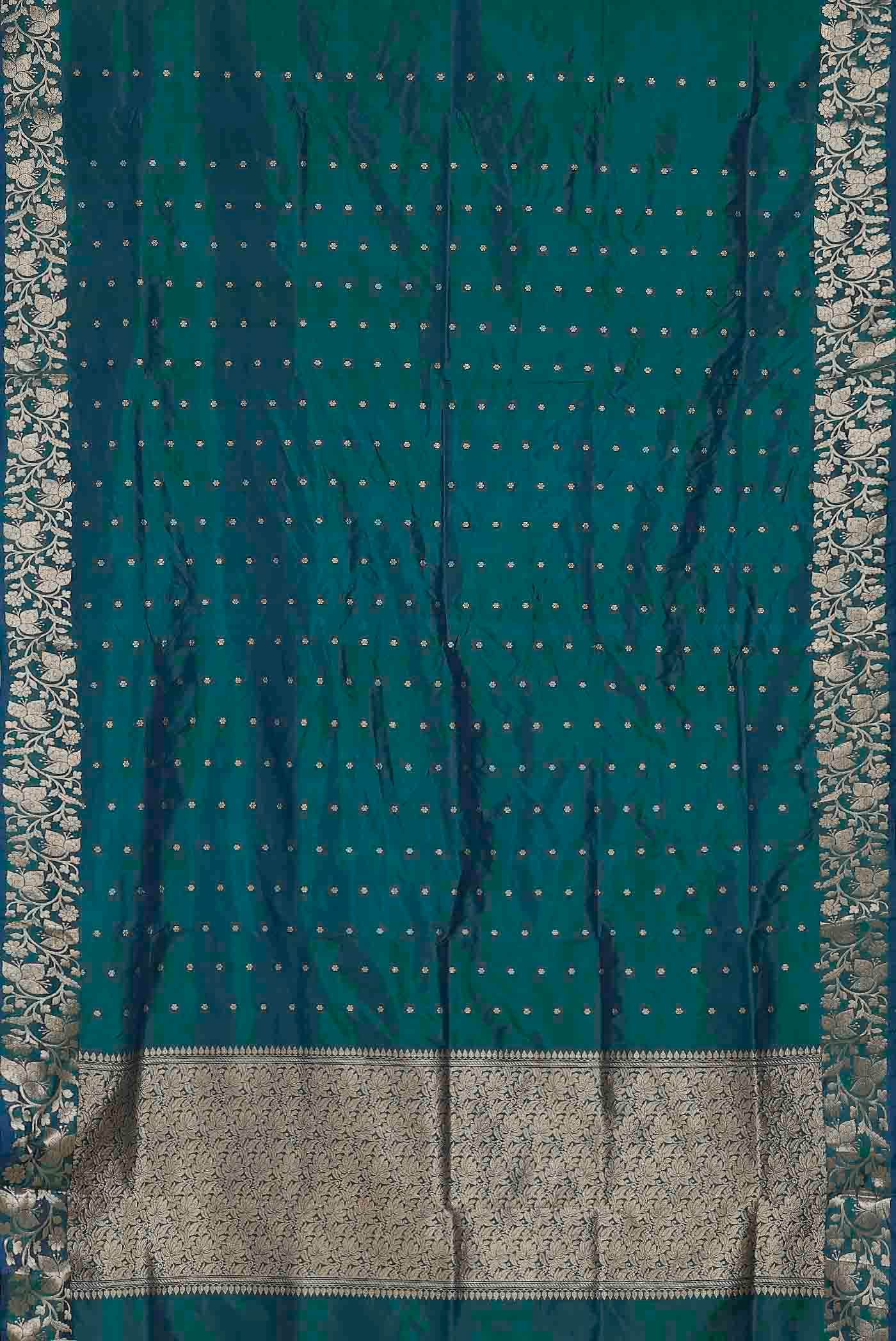 Blue Banarasi Silk Saree