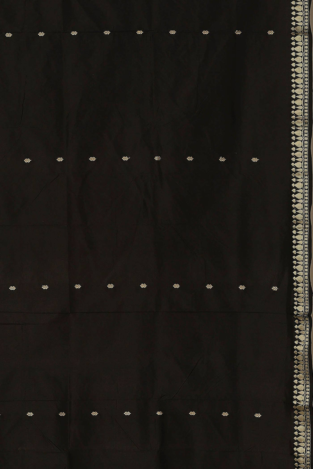 Black Banarasi Katan Silk Saree