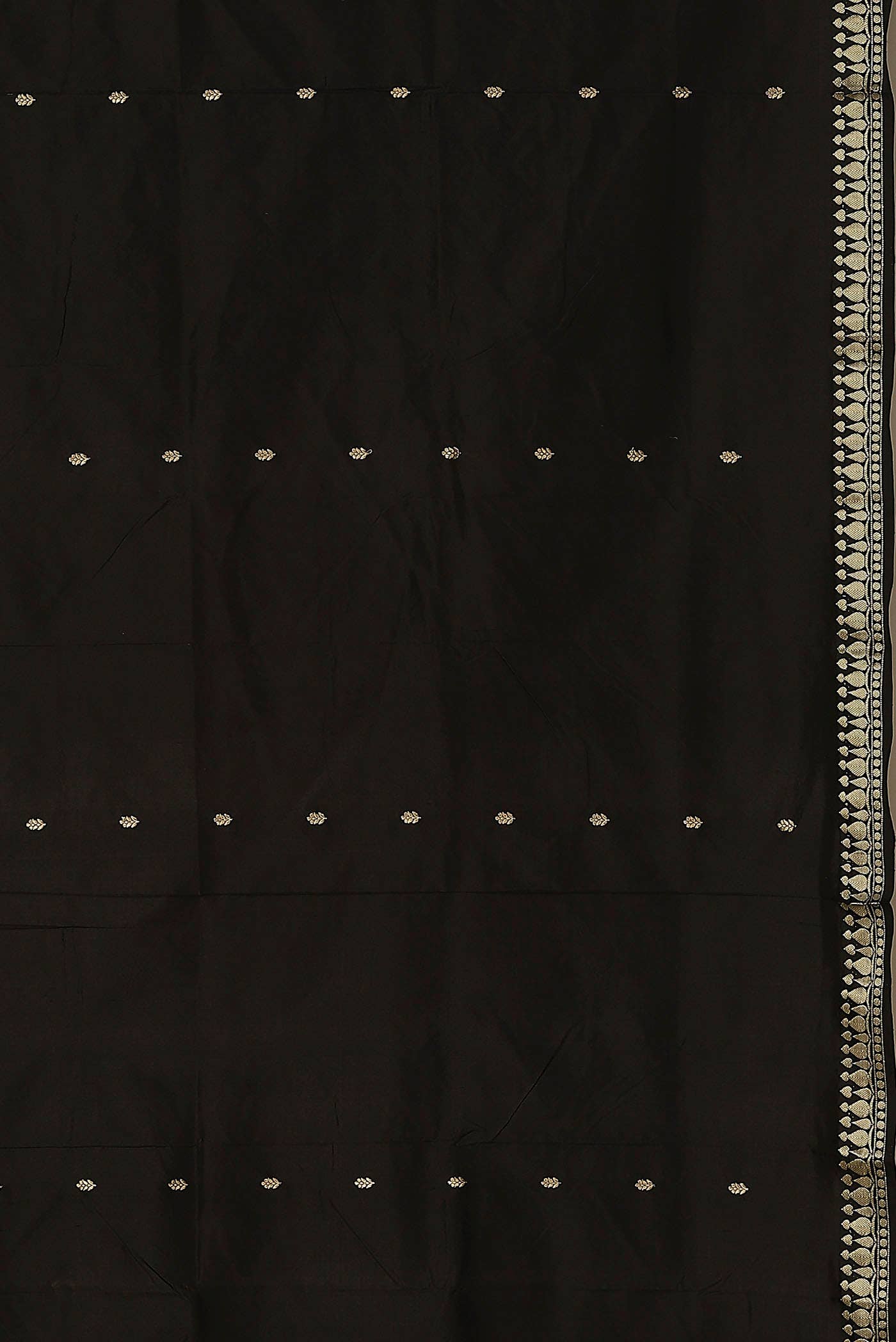 Black Banarasi Katan Silk Saree