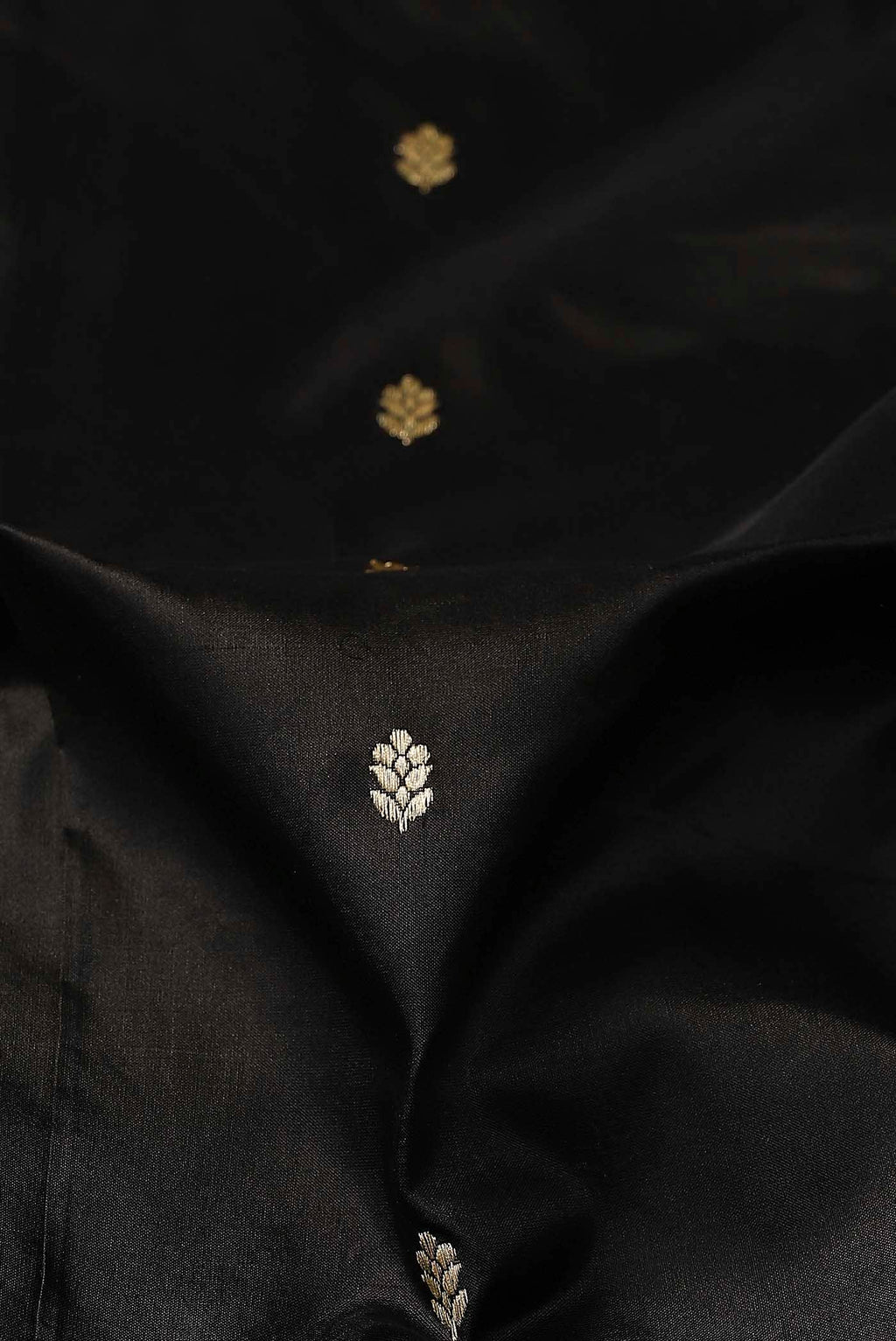 Black Banarasi Katan Silk Saree