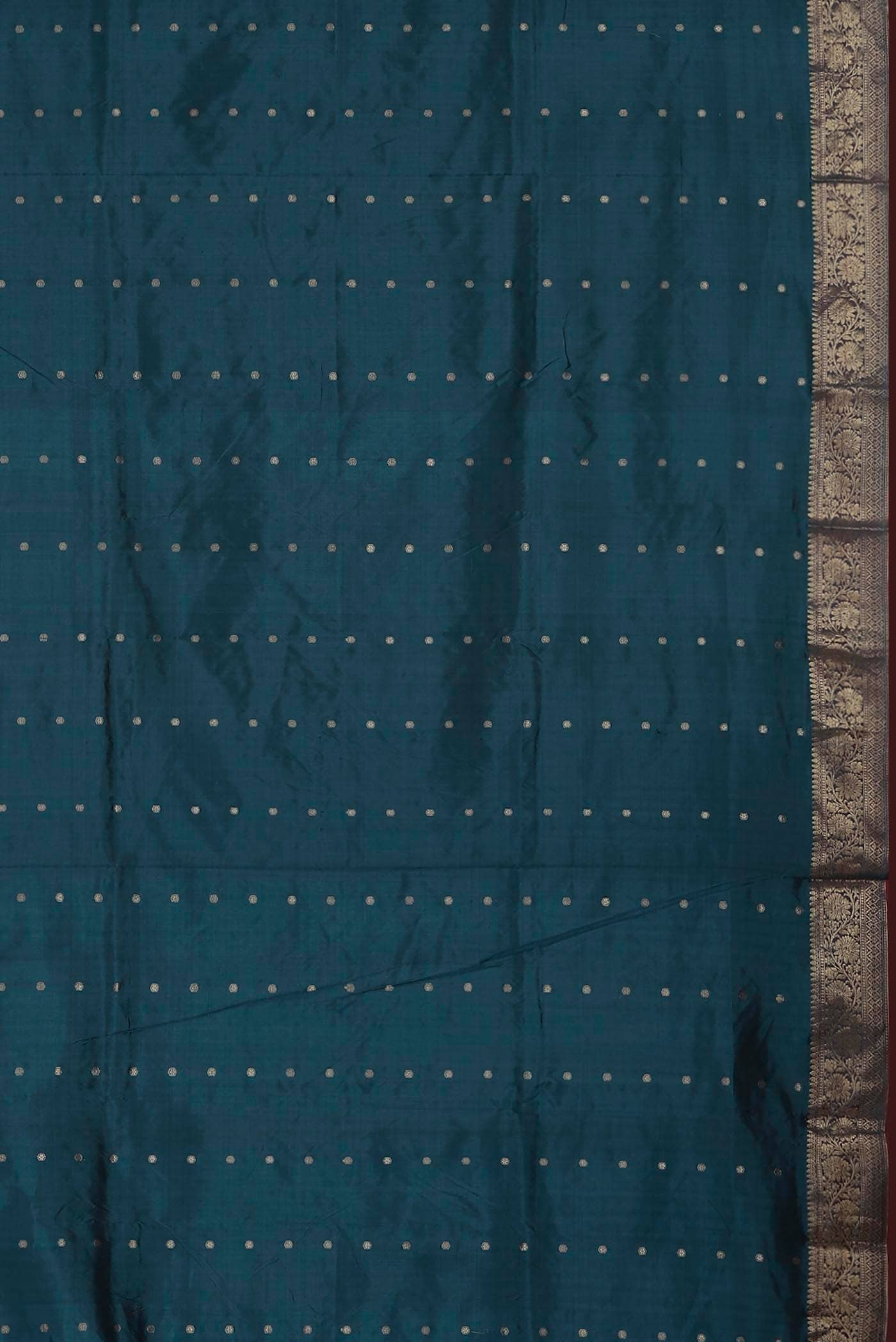 Blue Dual Tone Banarasi Katan Silk Saree