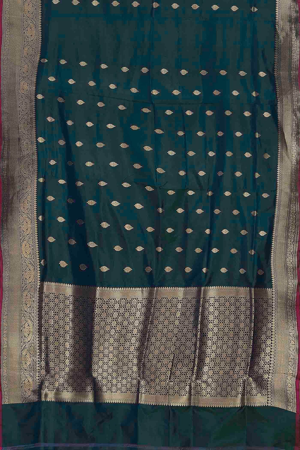 Blue Banarasi Katan Silk Saree