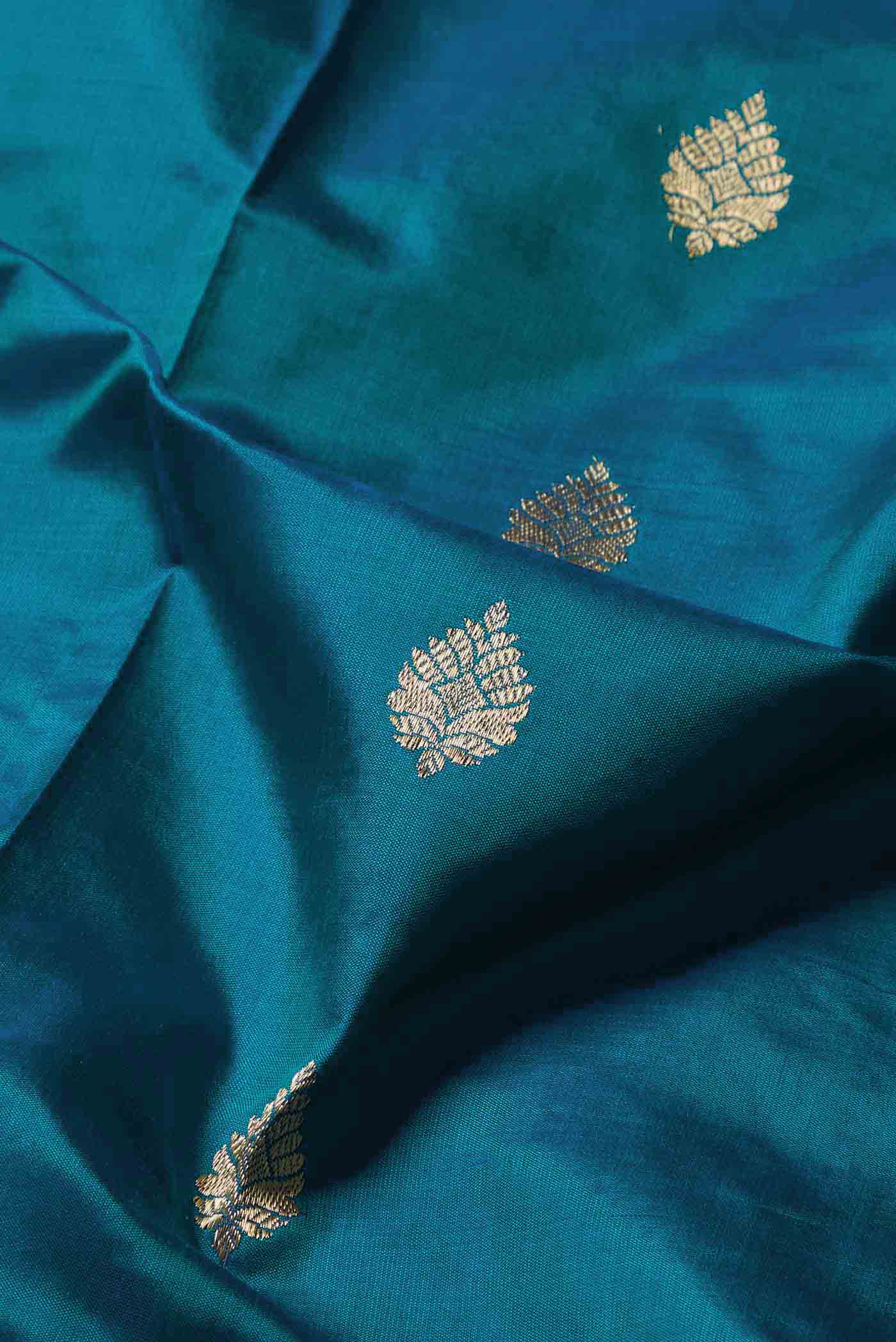 Blue Banarasi Silk Saree
