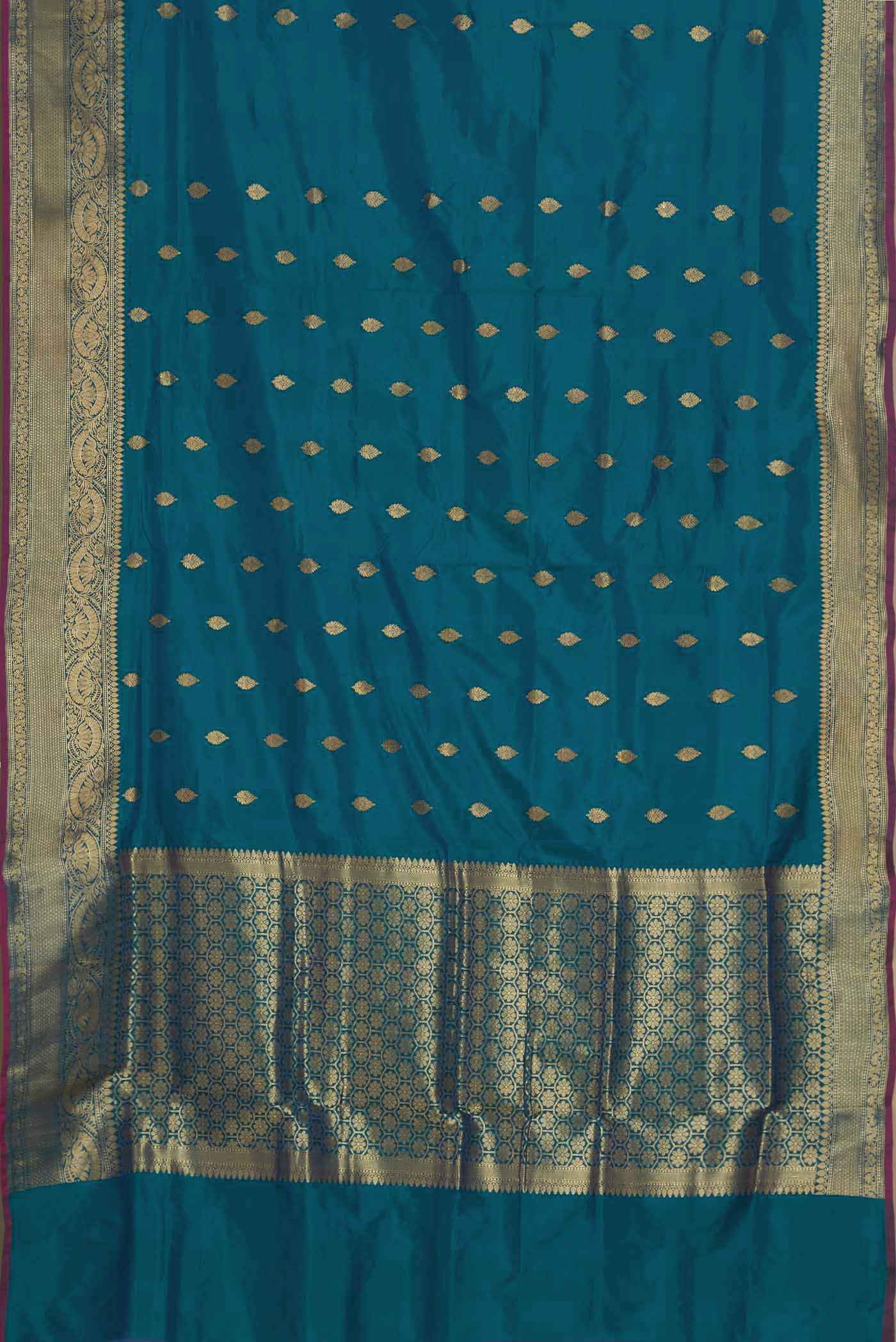 Blue Banarasi Silk Saree