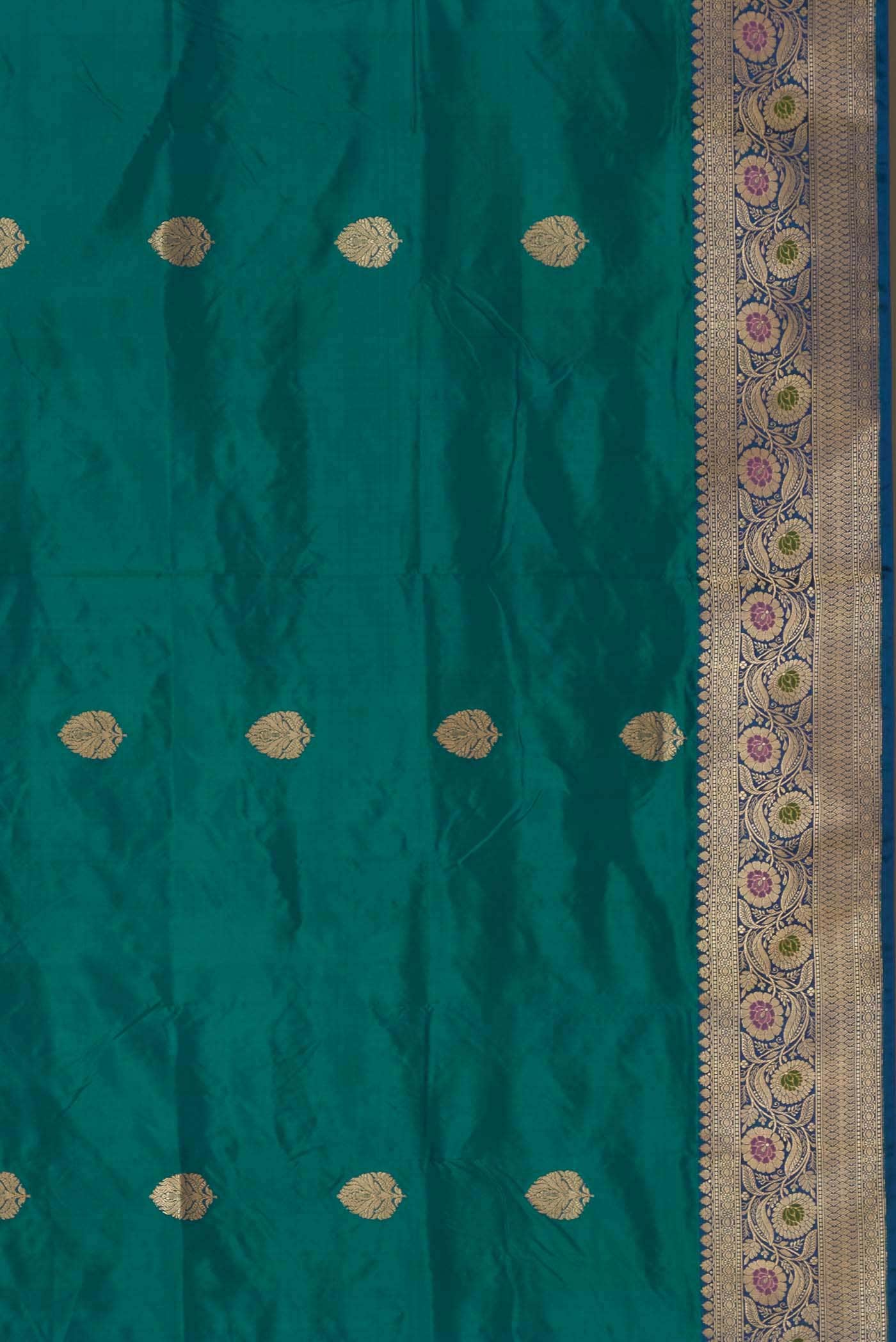 Blue Banarasi Silk Saree
