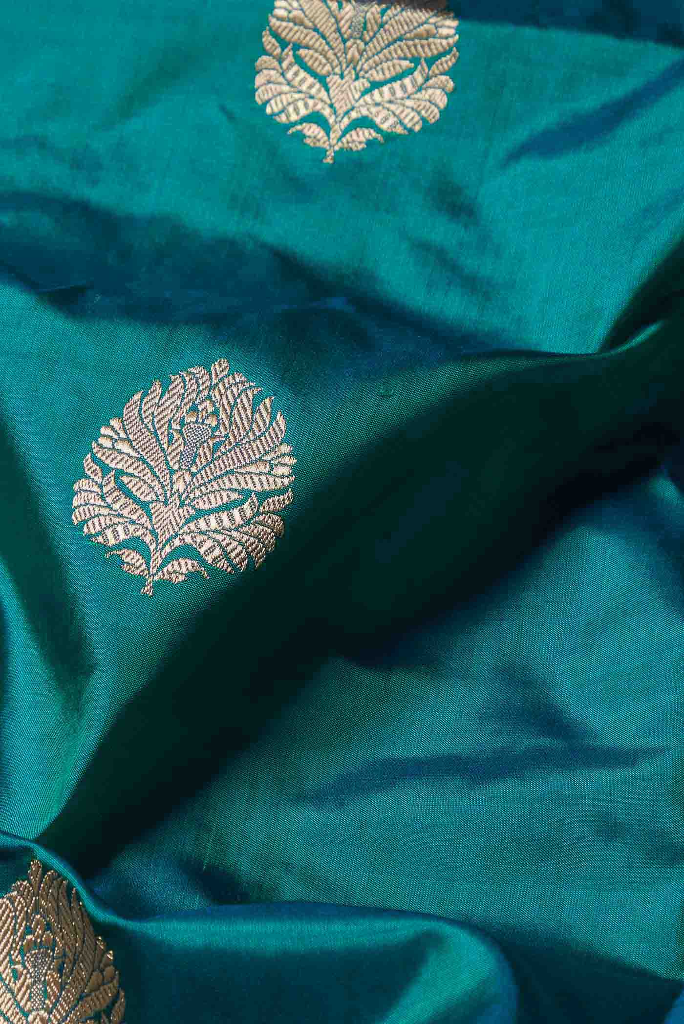 Blue Banarasi Silk Saree