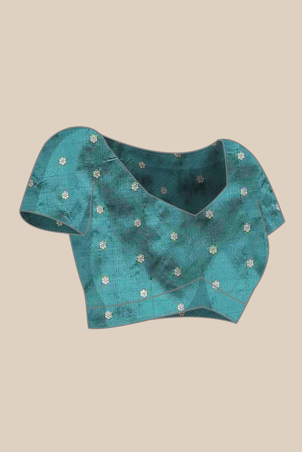 Blue Banarasi Katan Silk Saree