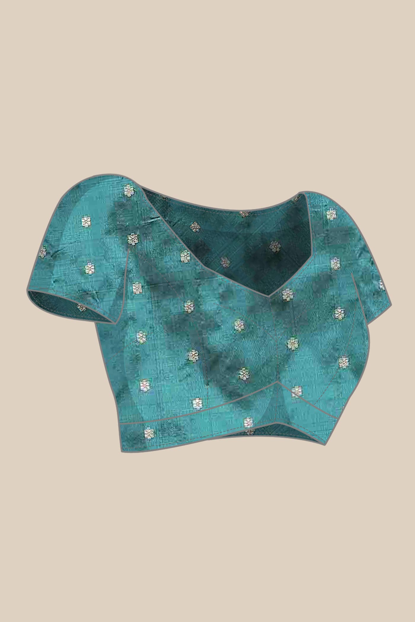 Blue Banarasi Katan Silk Saree