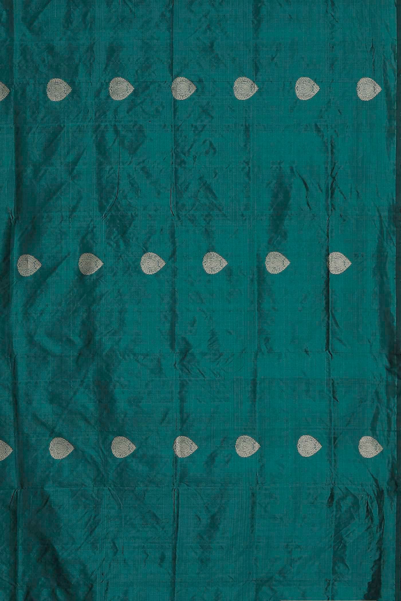Blue Banarasi Katan Silk Saree