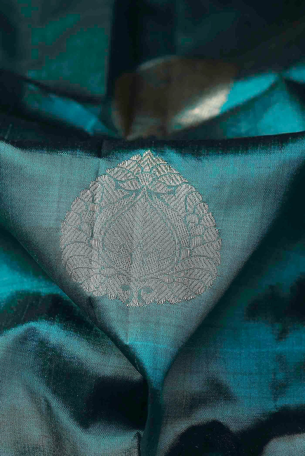 Blue Banarasi Katan Silk Saree