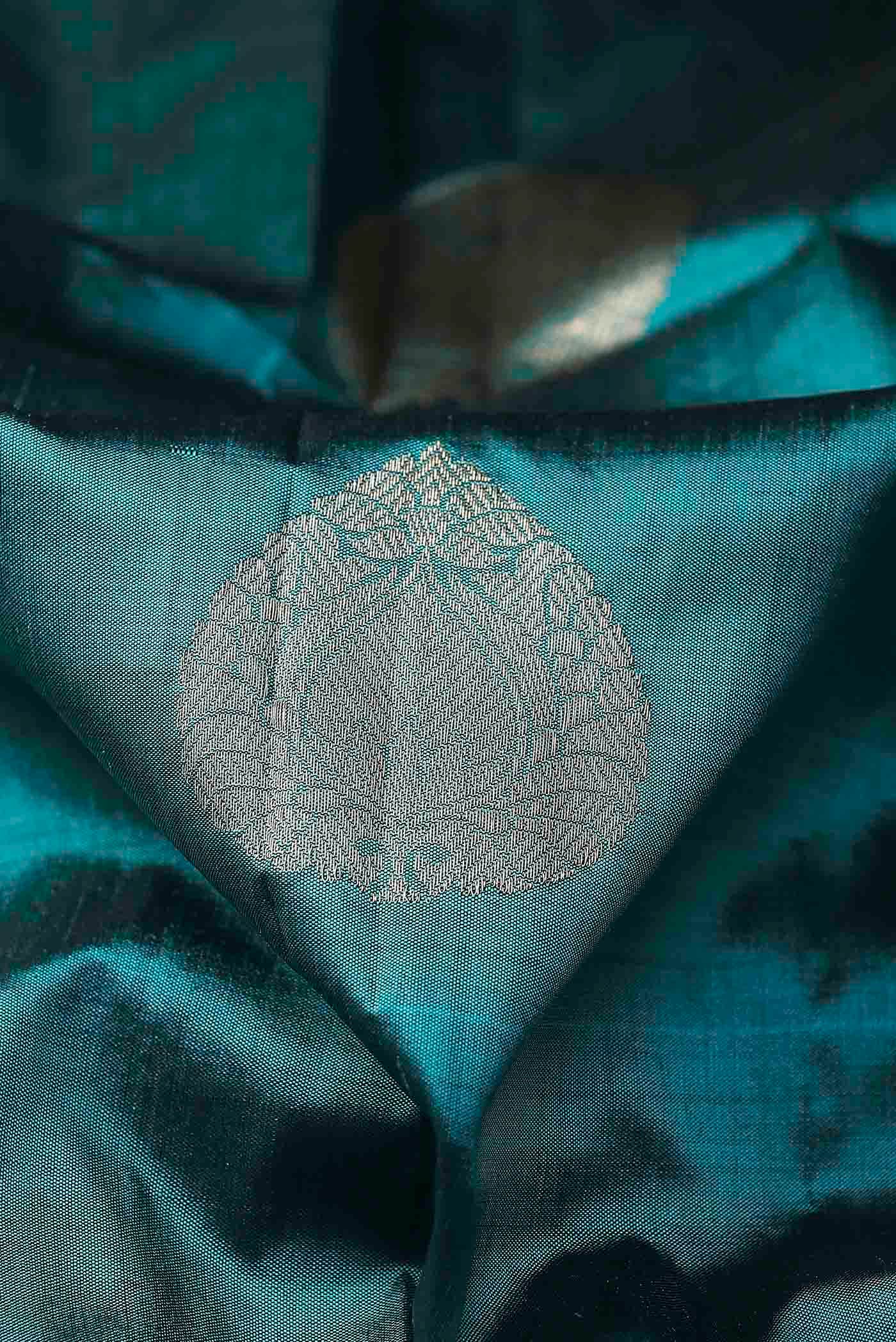 Blue Banarasi Katan Silk Saree