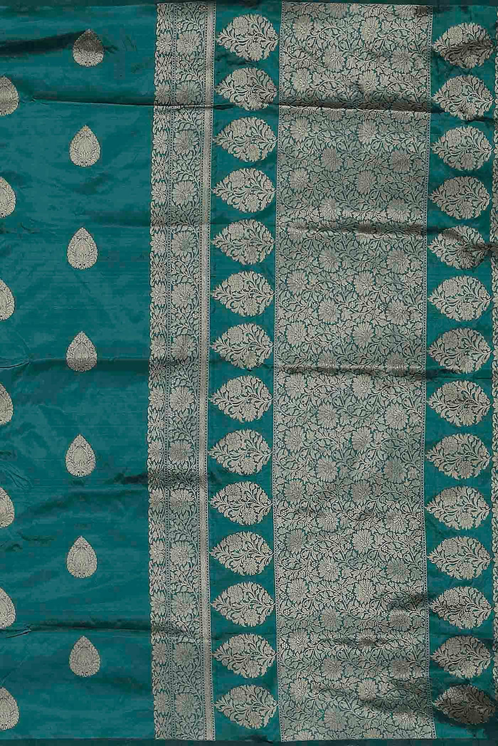 Blue Banarasi Katan Silk Saree