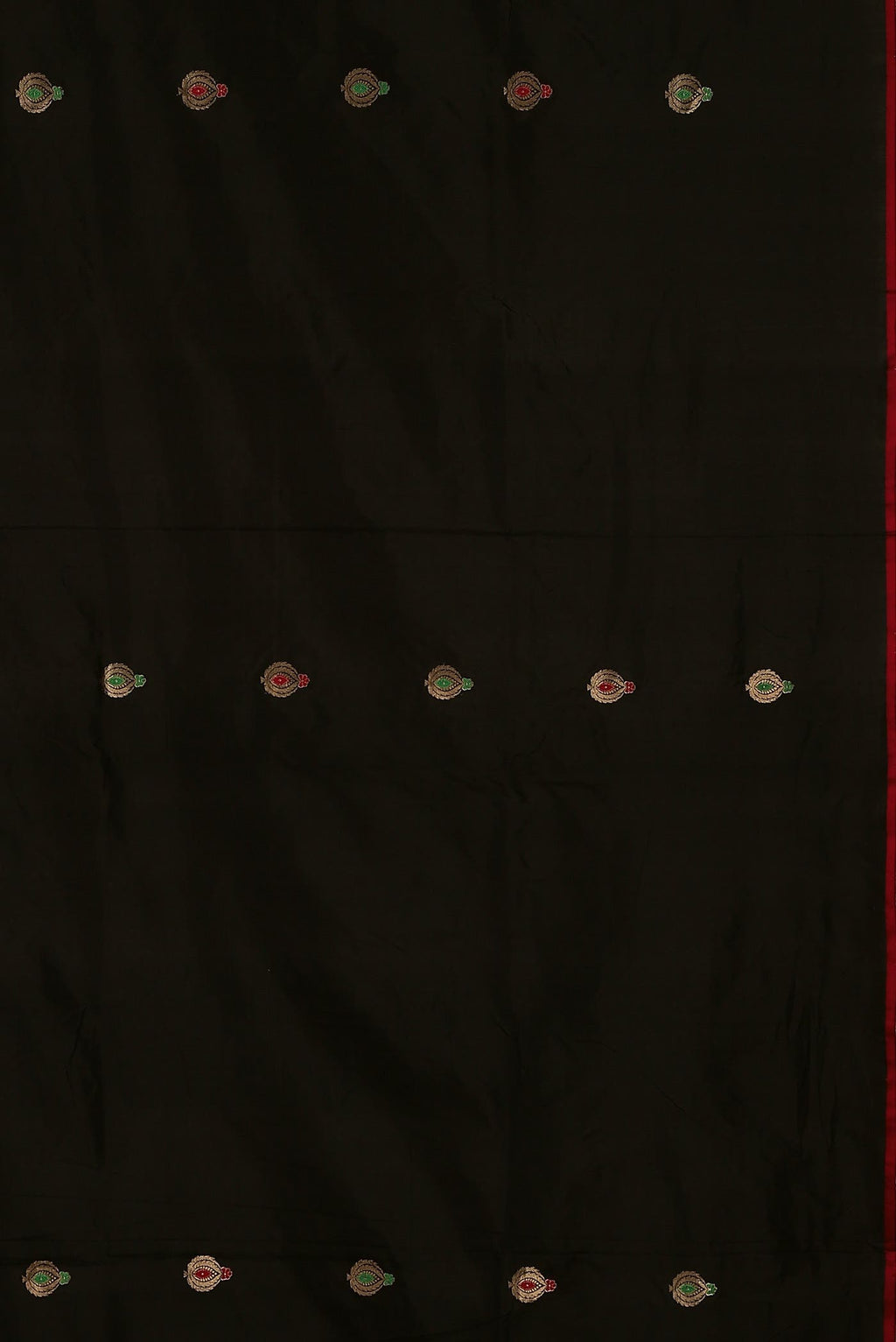 Black Banarasi Katan Silk Saree