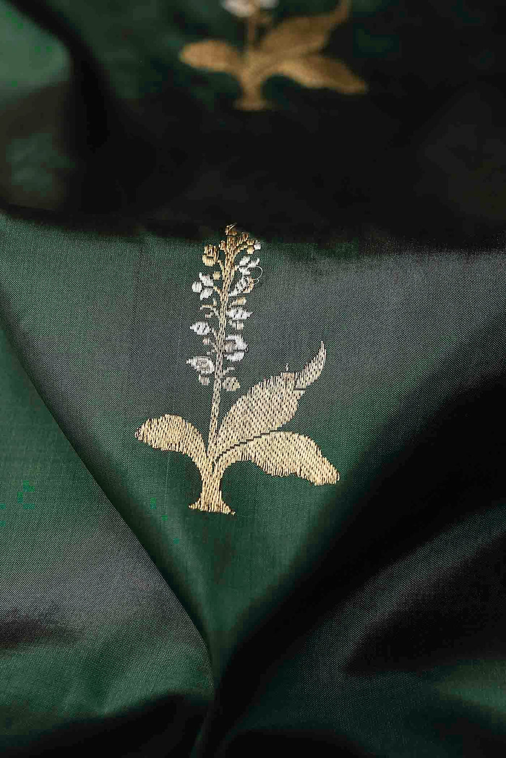 Green Banarasi Silk Saree