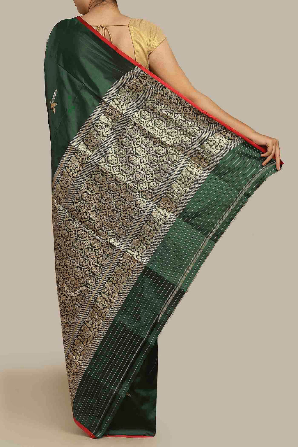Green Banarasi Silk Saree