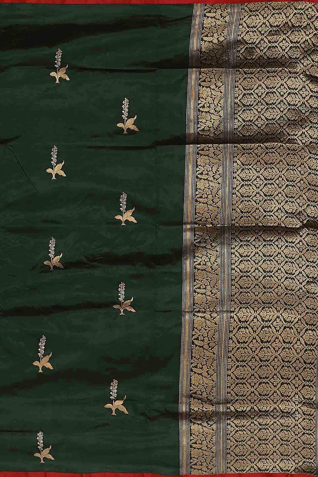 Green Banarasi Silk Saree