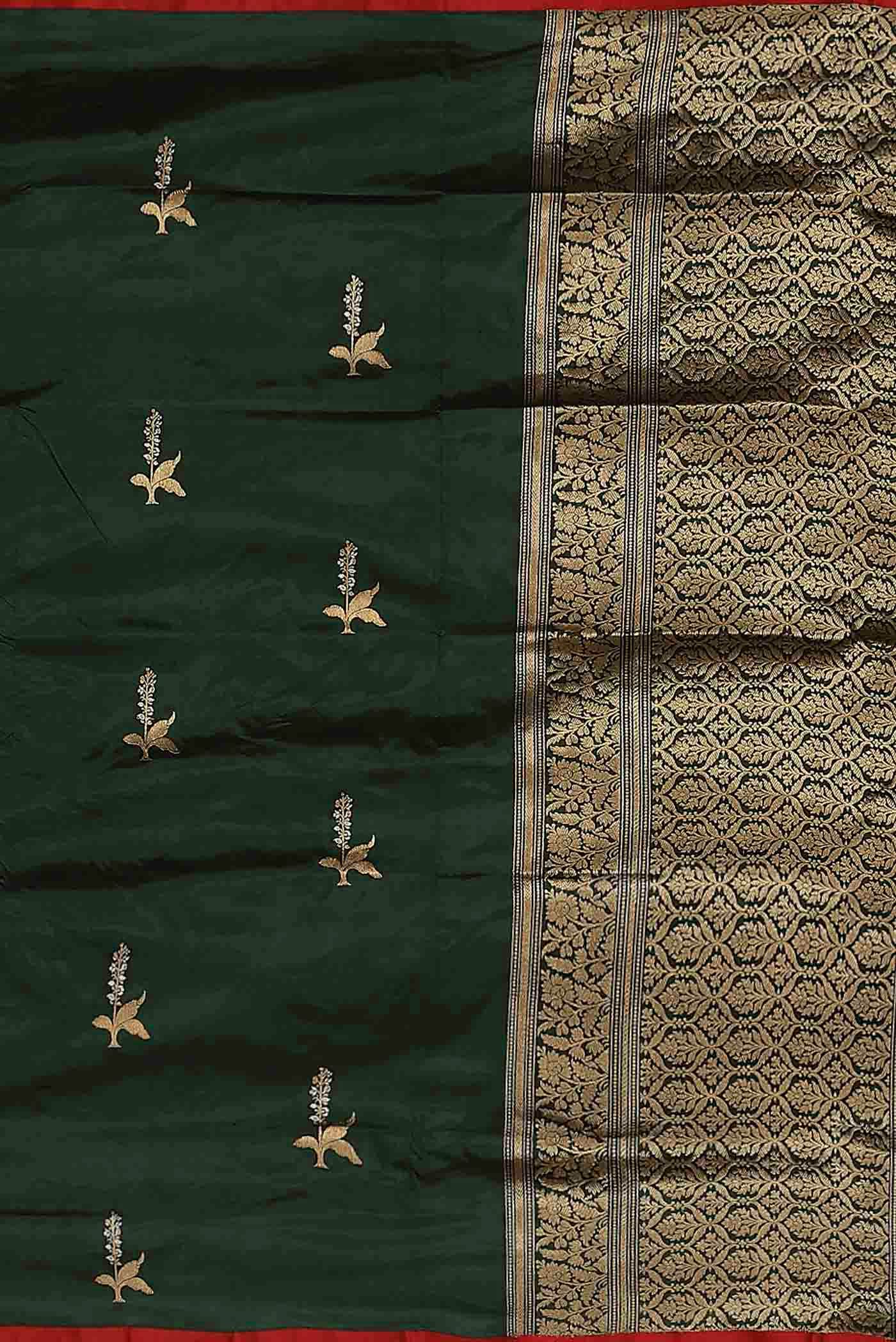 Green Banarasi Silk Saree