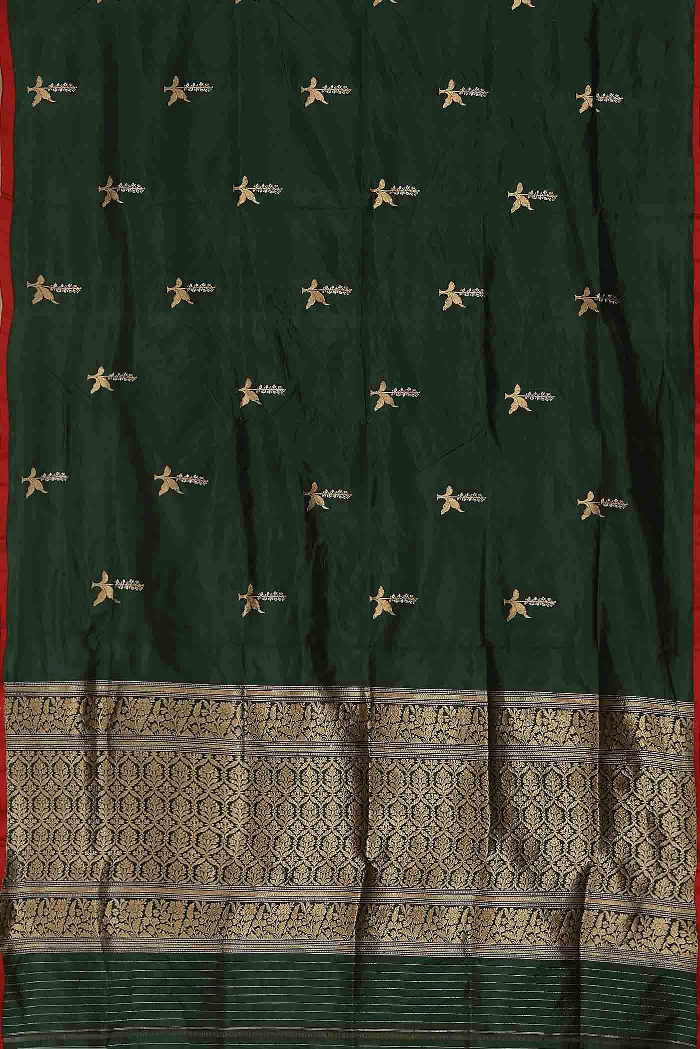 Green Banarasi Silk Saree