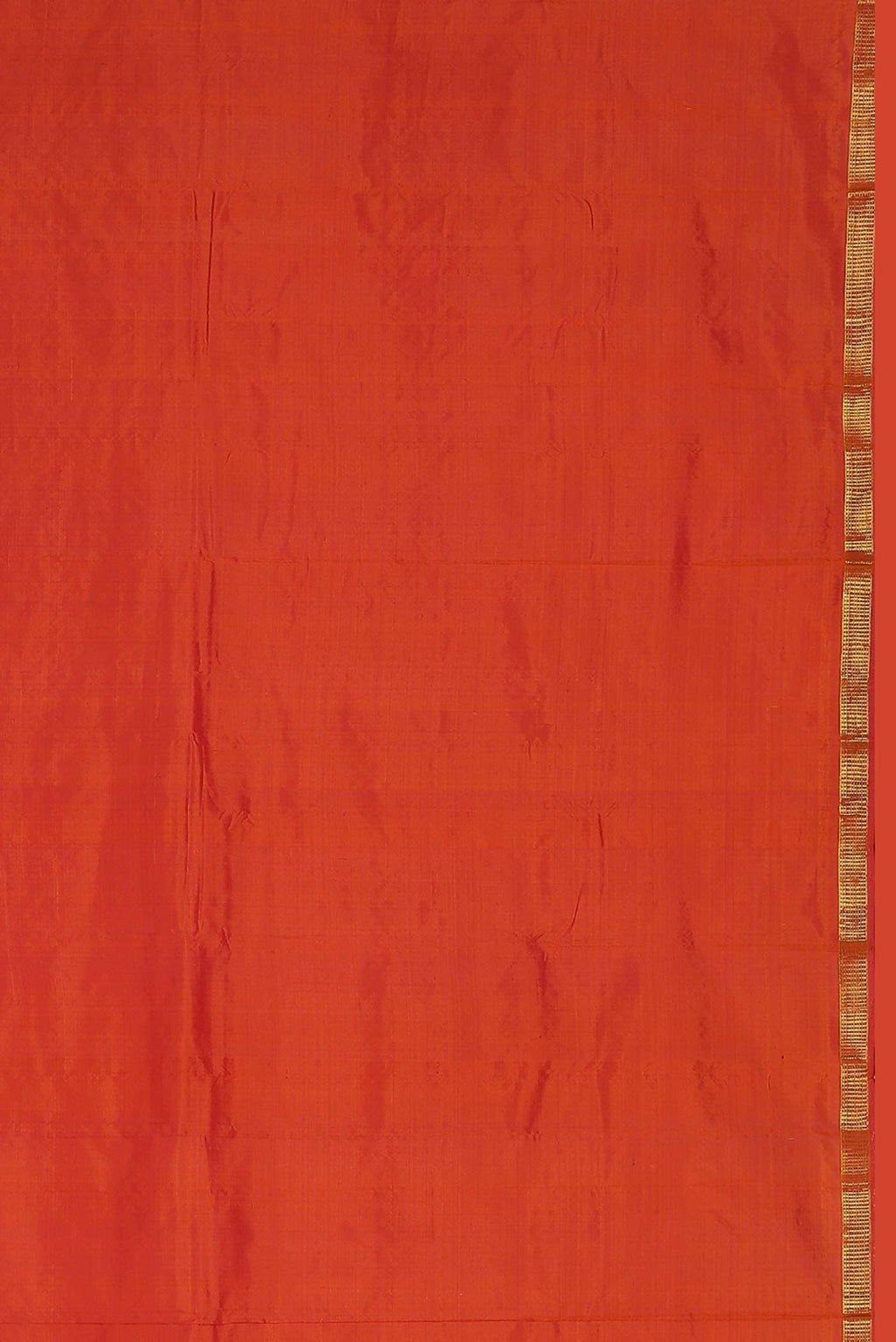 Orange Kanchipuram Silk Saree