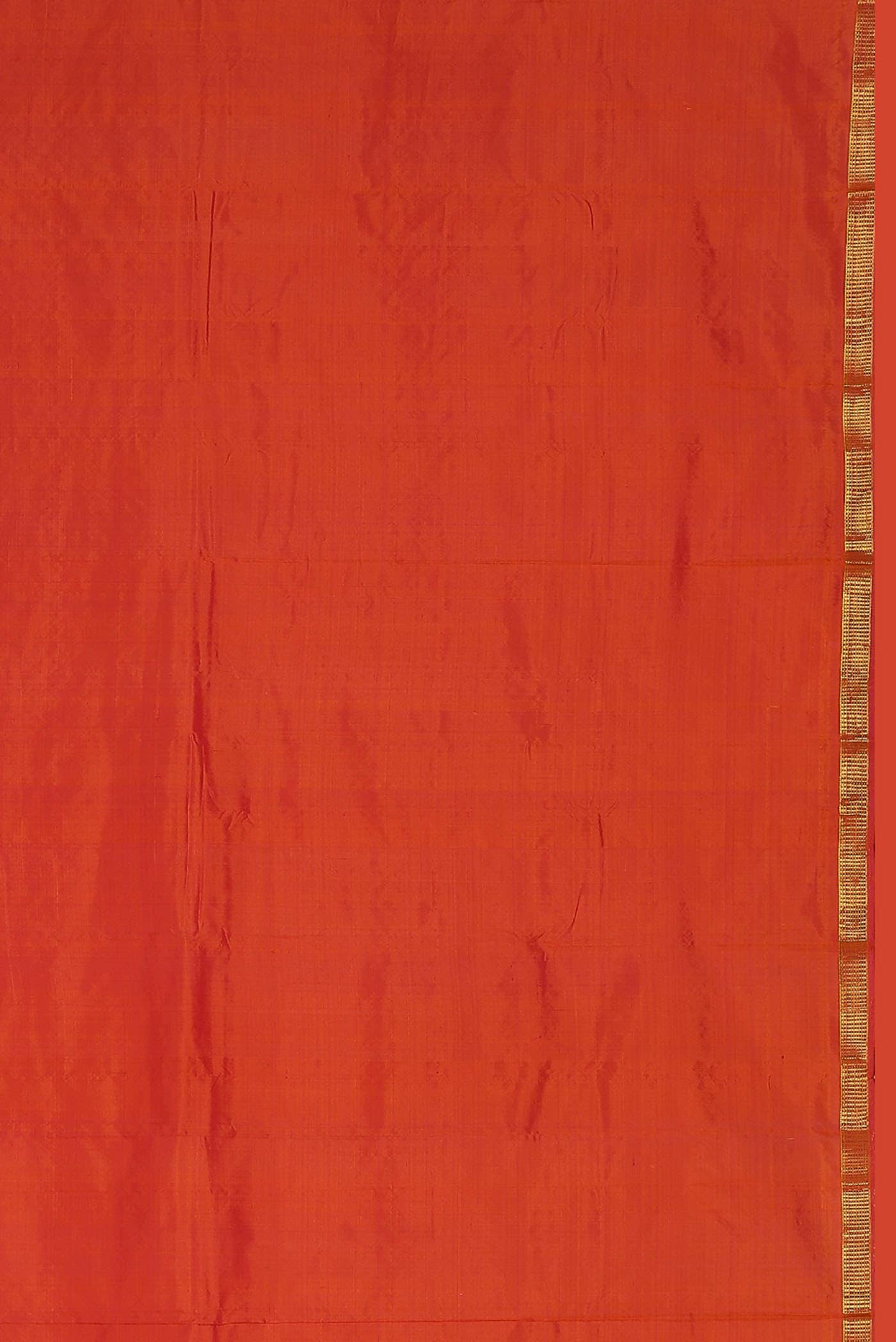 Orange Kanchipuram Silk Saree