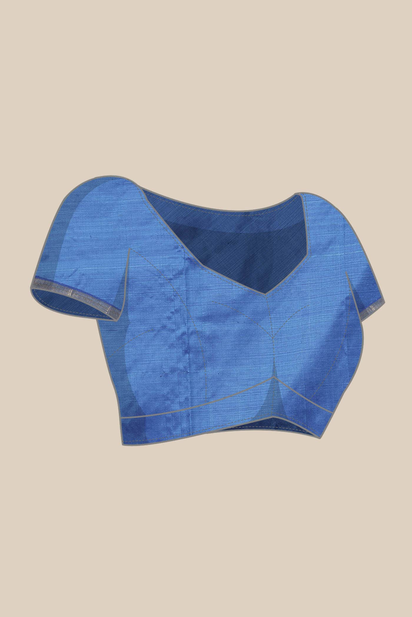 Blue Kanchipuram Silk Saree
