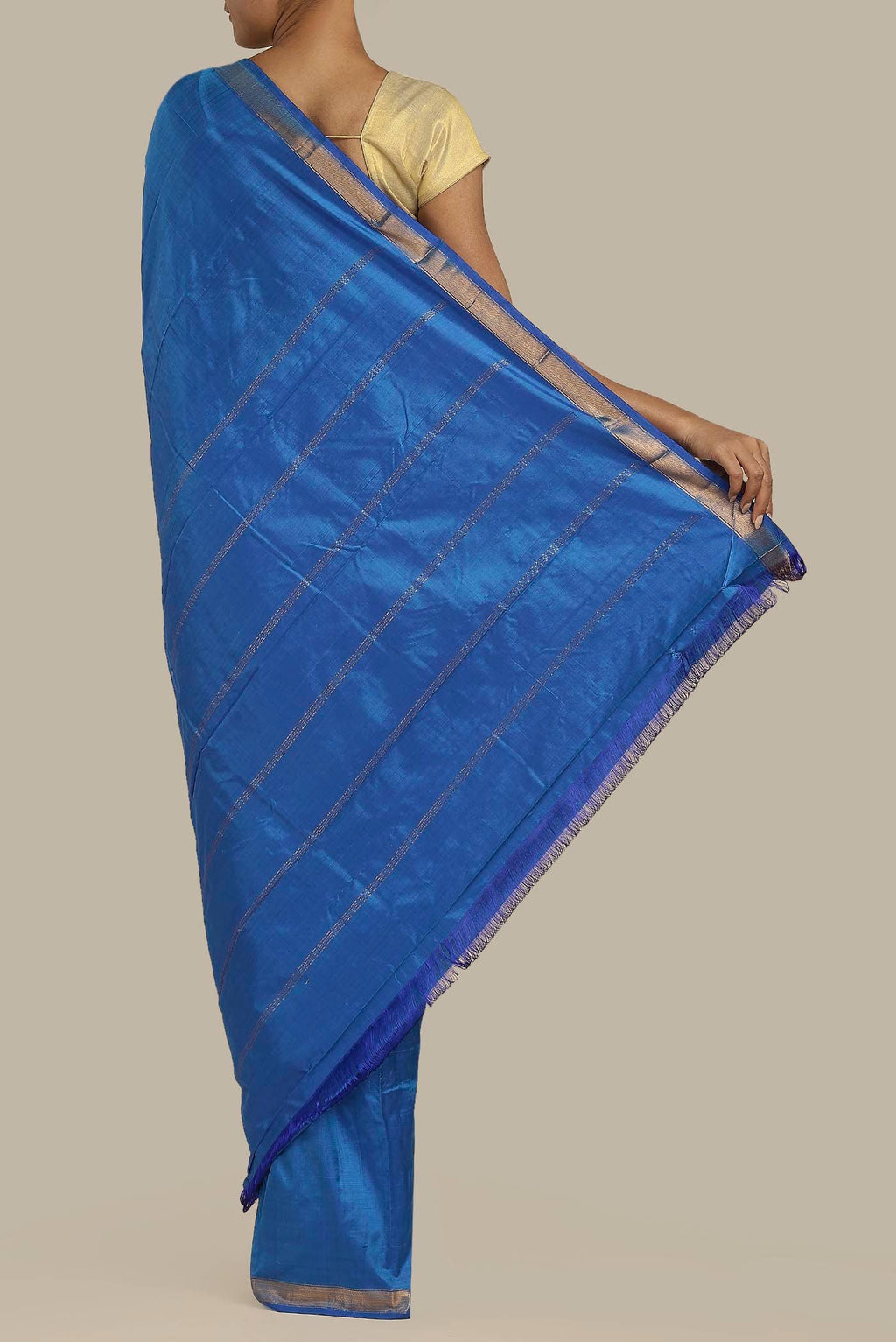 Blue Kanchipuram Silk Saree