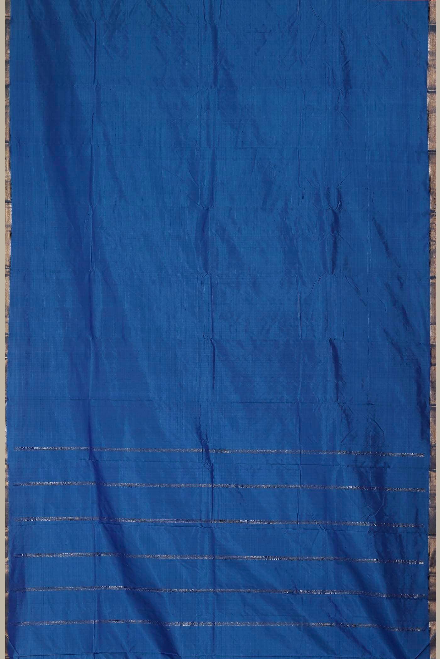Blue Kanchipuram Silk Saree