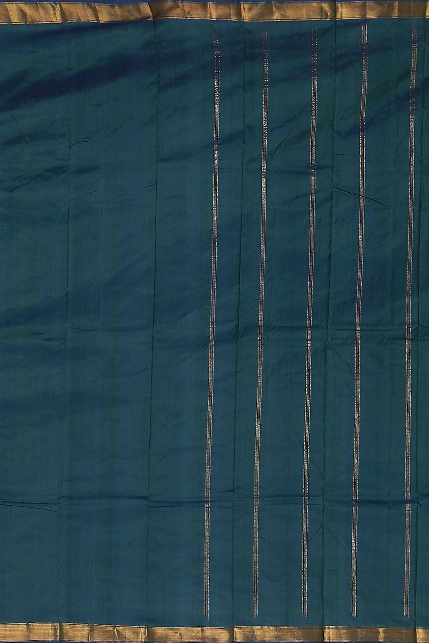 Blue Kanchipuram Silk Saree