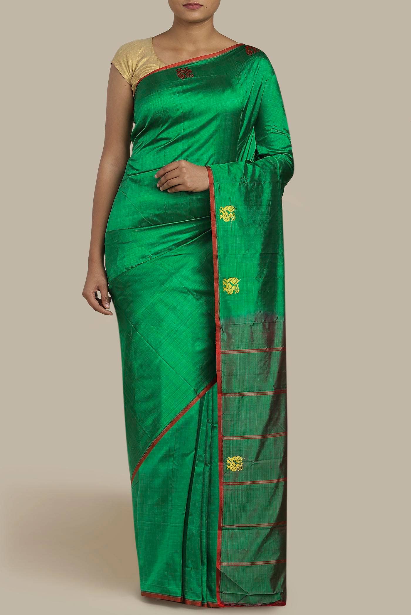 Green Kanchipuram Silk Saree