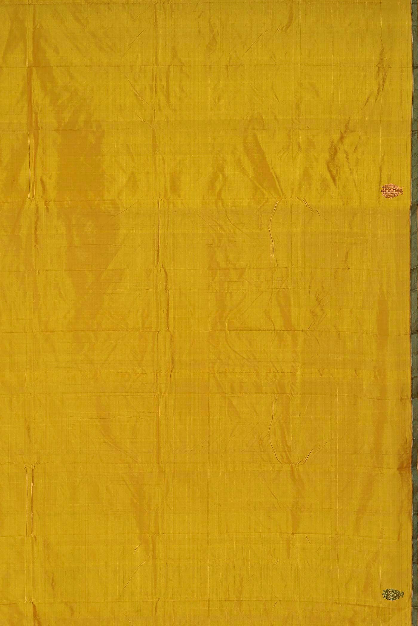 Yellow Kanchipuram Silk Saree