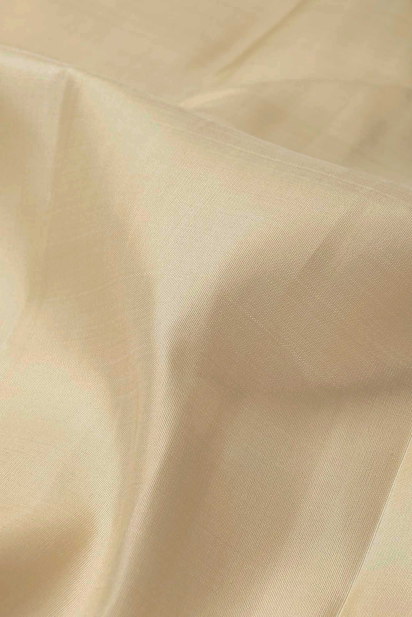 Cream Kanchipuram Silk Saree