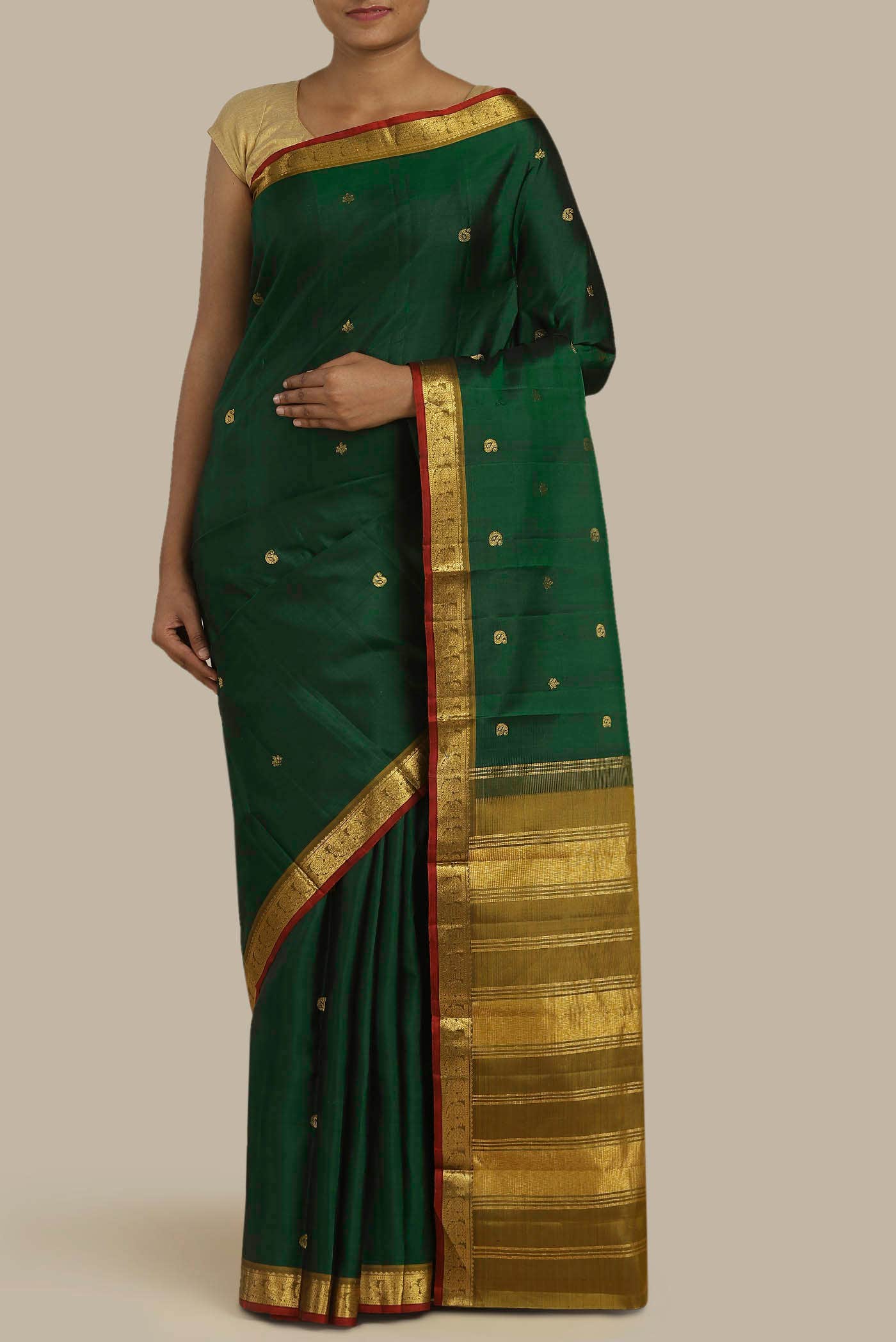 Green Kanchipuram Silk Saree