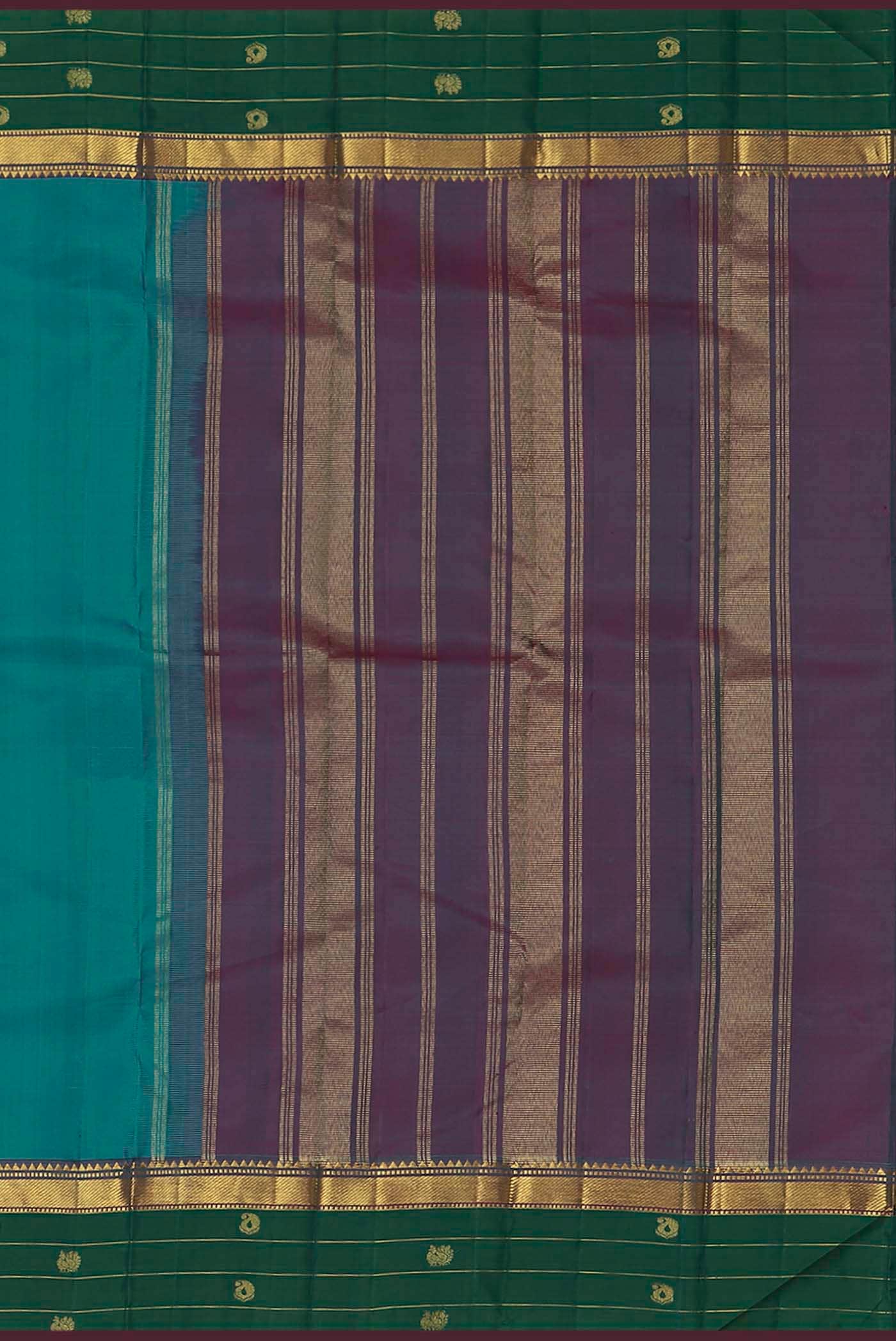 Blue Kanchipuram Silk Saree