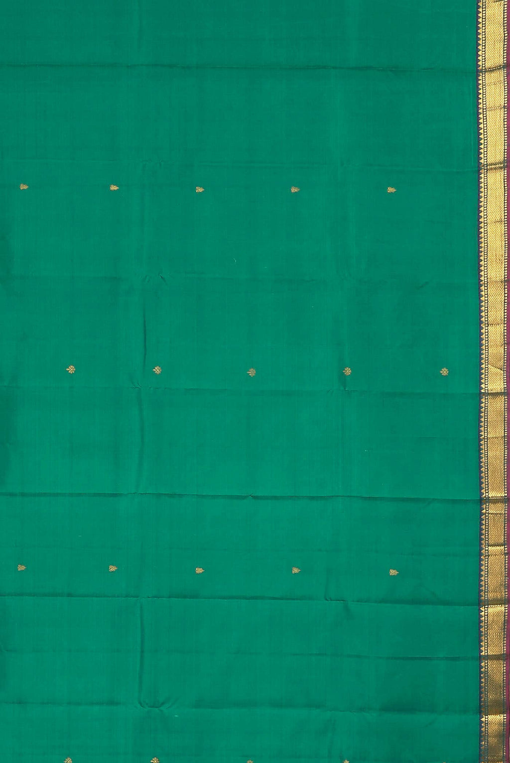 Green Dual Tone Kanchipuram Silk Saree