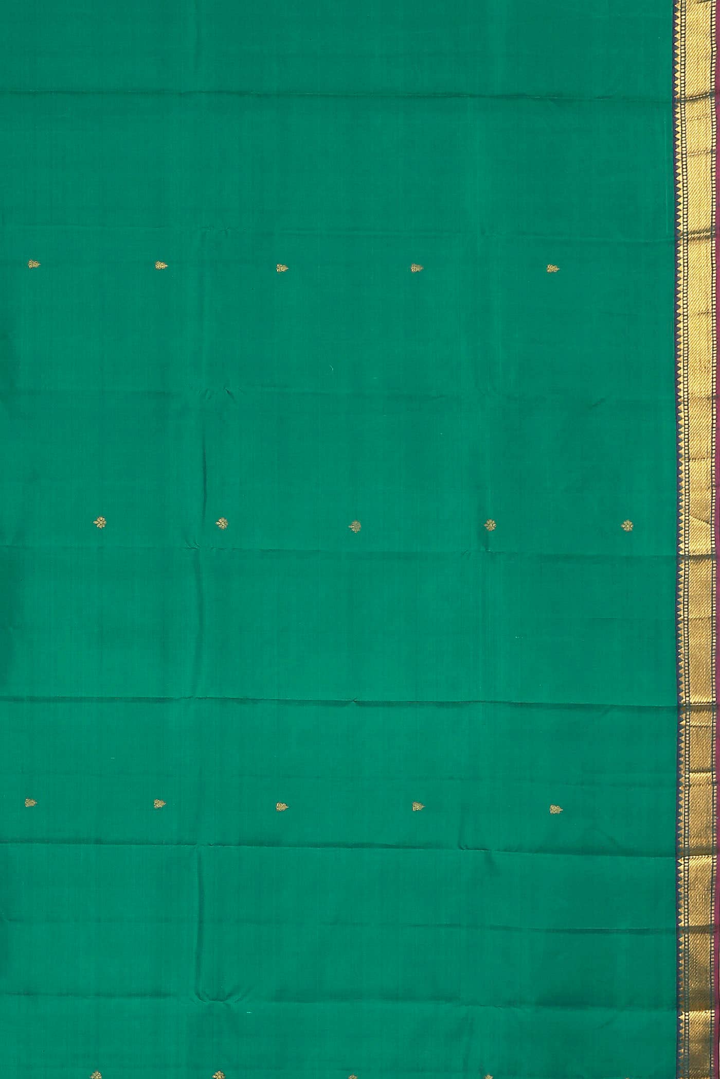 Green Dual Tone Kanchipuram Silk Saree